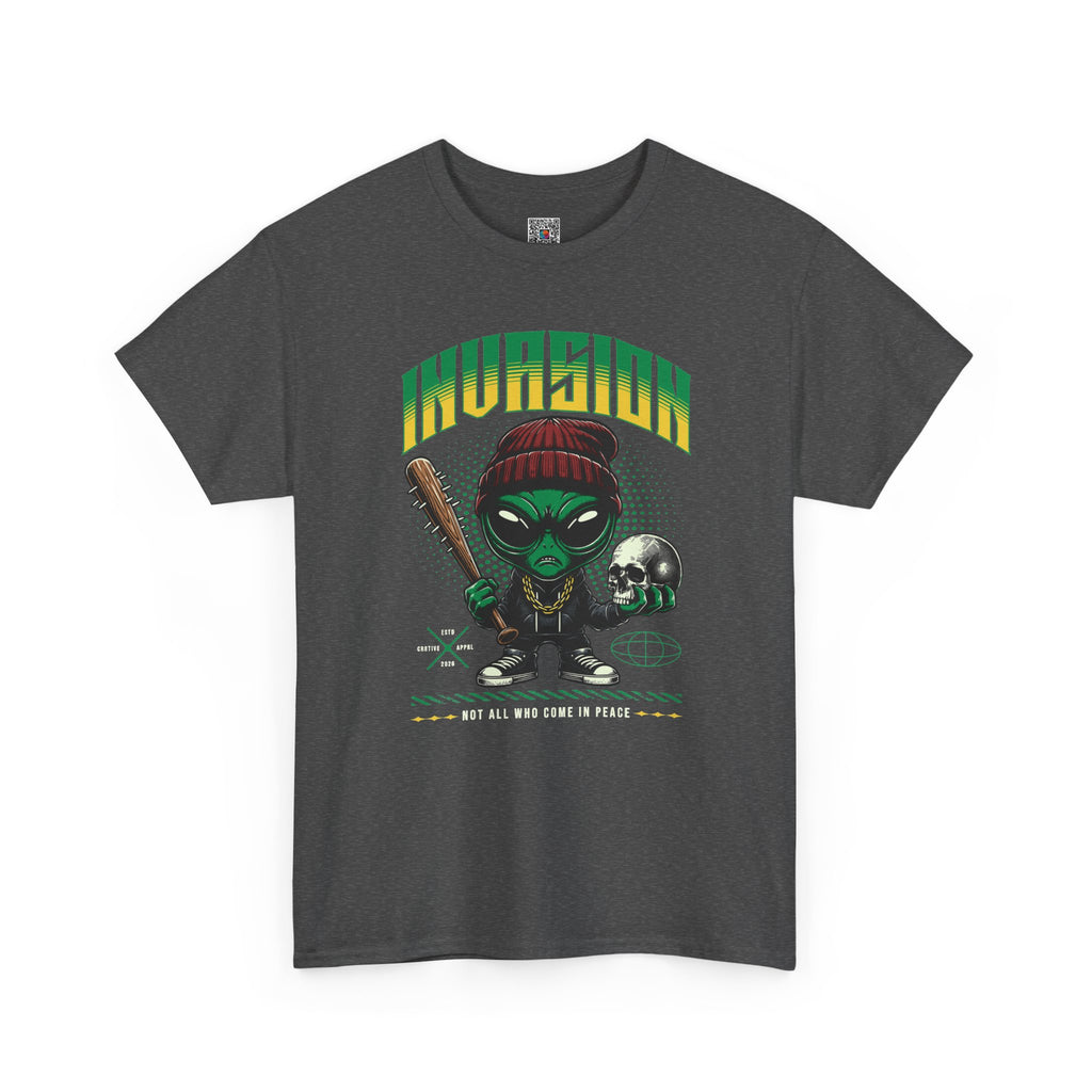 Invasion T-Shirt | Gangster Alien Streetwear Graphic Tee | Cr8tive Designs