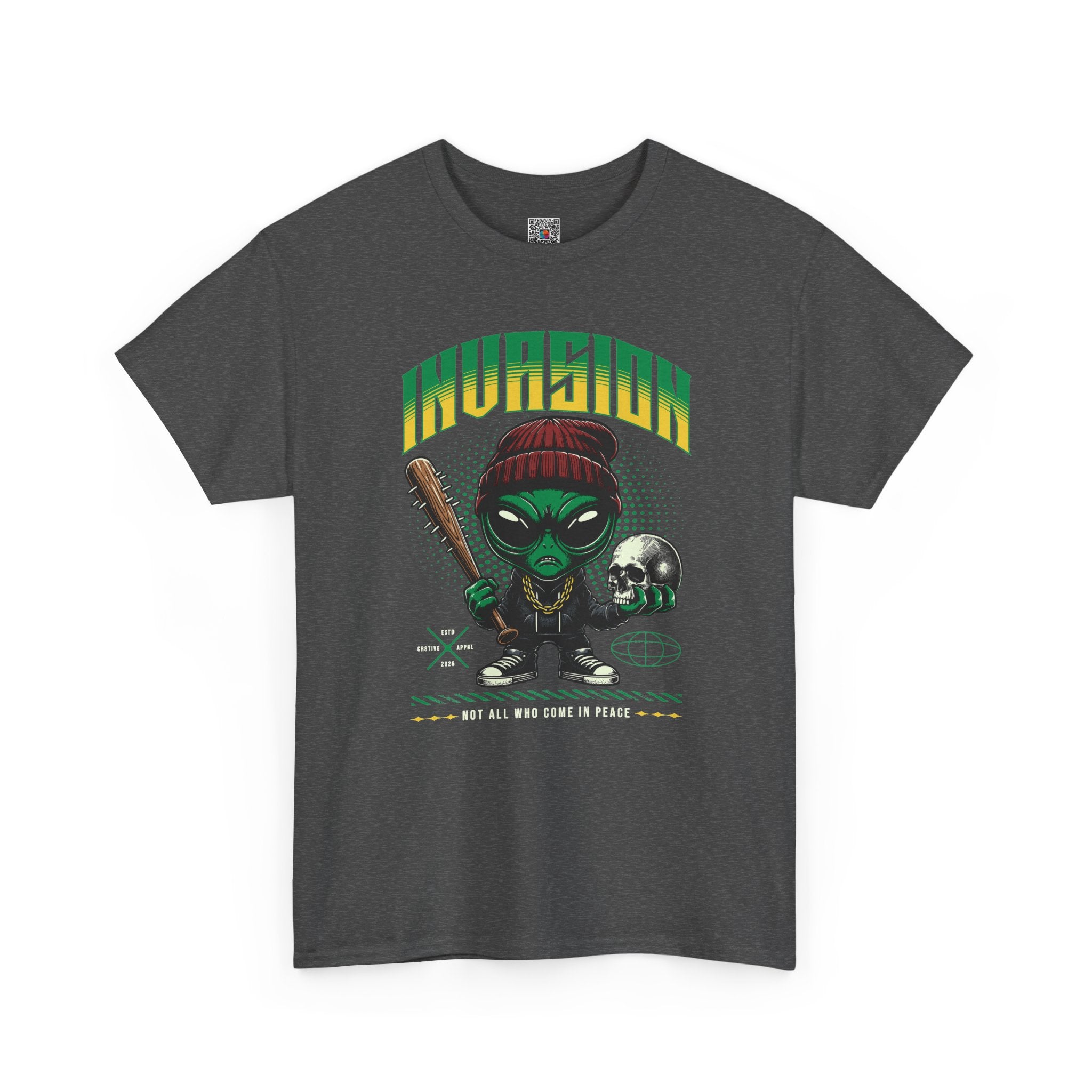 Invasion T-Shirt | Gangster Alien Streetwear Graphic Tee | Cr8tive Designs