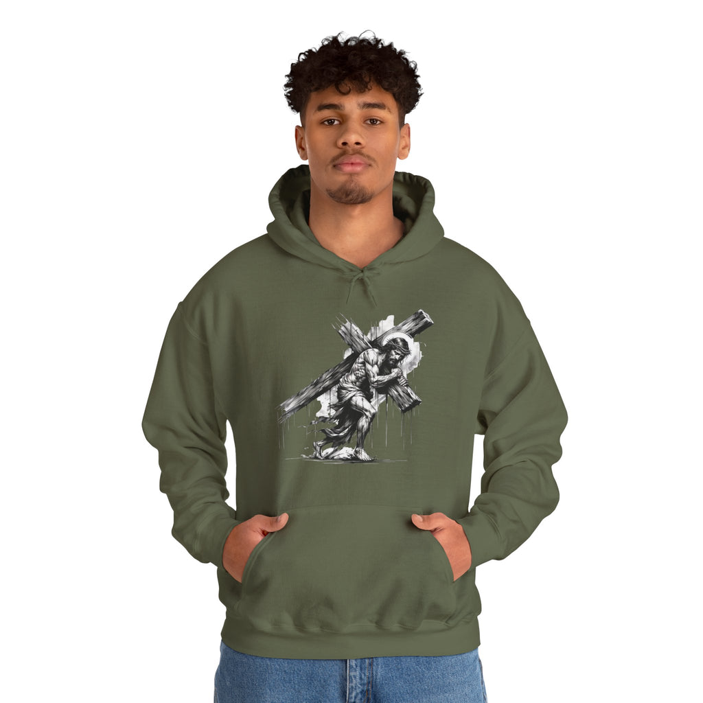 Jesus Carrying Cross Hoodie