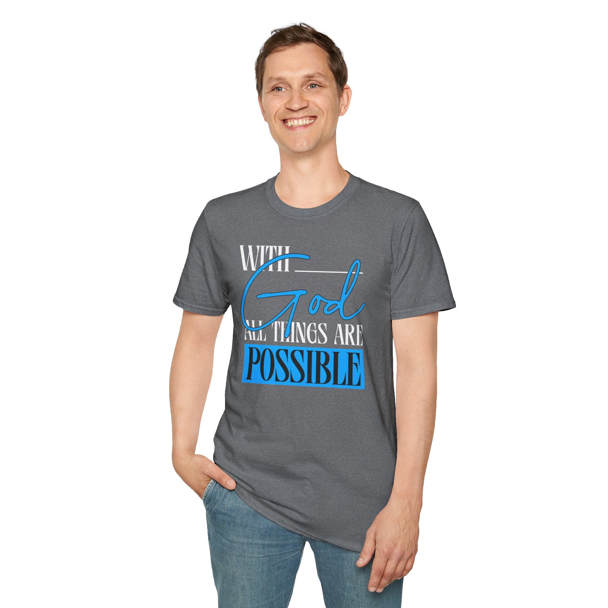 God All Things Are Possible T-Shirt — Inspirational Christian Faith Tee| Cr8tive Designs