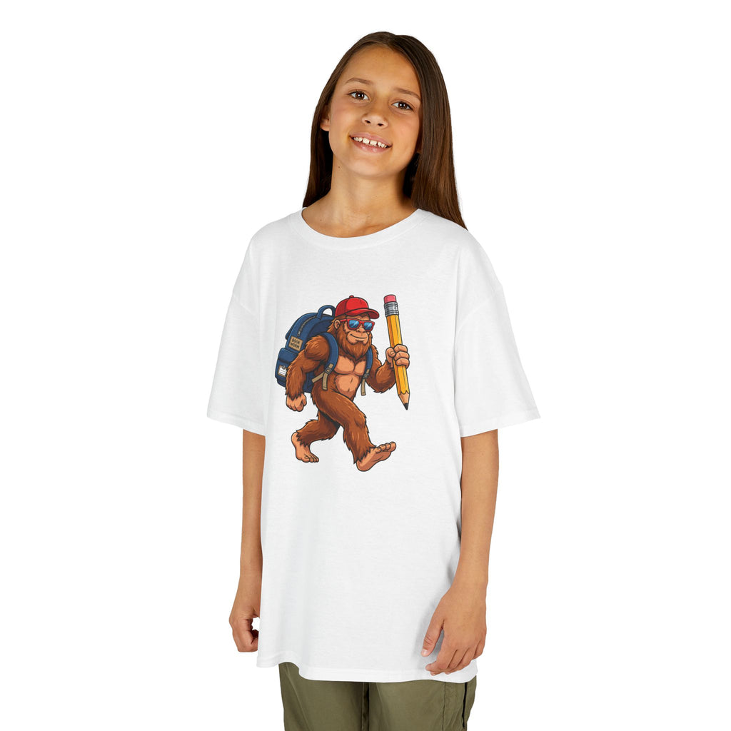 Back-to-School Bigfoot Youth T-Shirt | Funny Sasquatch School Tee | Cr8tive Designs