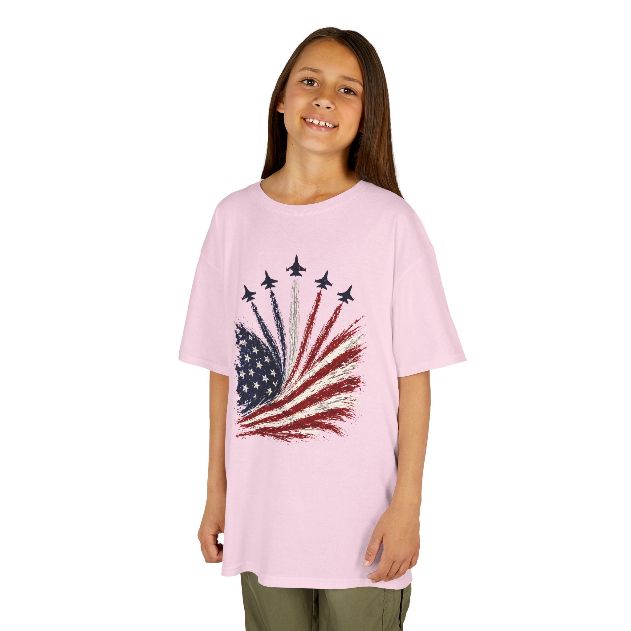 Kids American Flag Tee | Patriotic Stars and Stripes Design | Cr8tive Designs