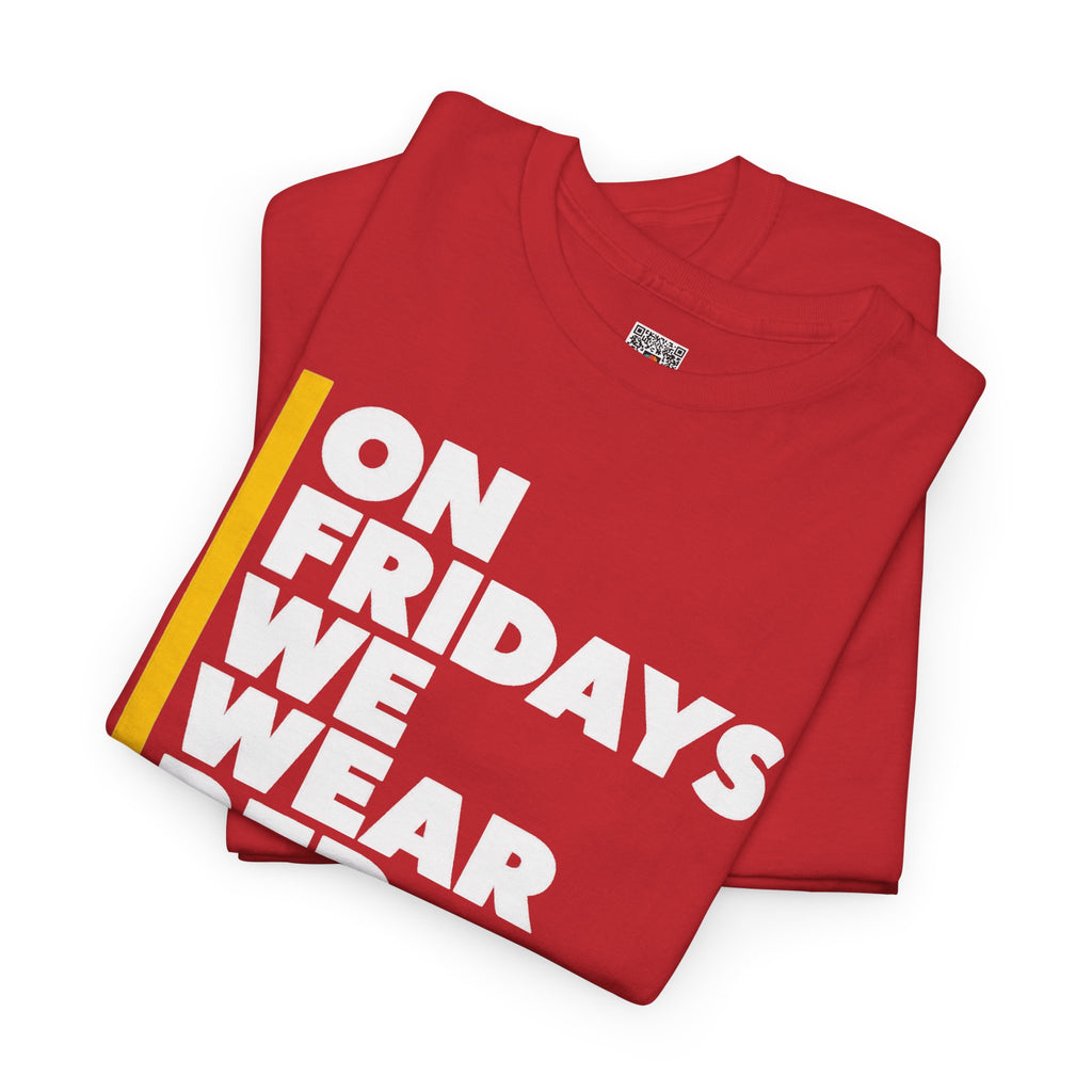 On Fridays We Wear Red Shirt | Red Friday Football Game Day T-Shirt | Cr8tive Designs