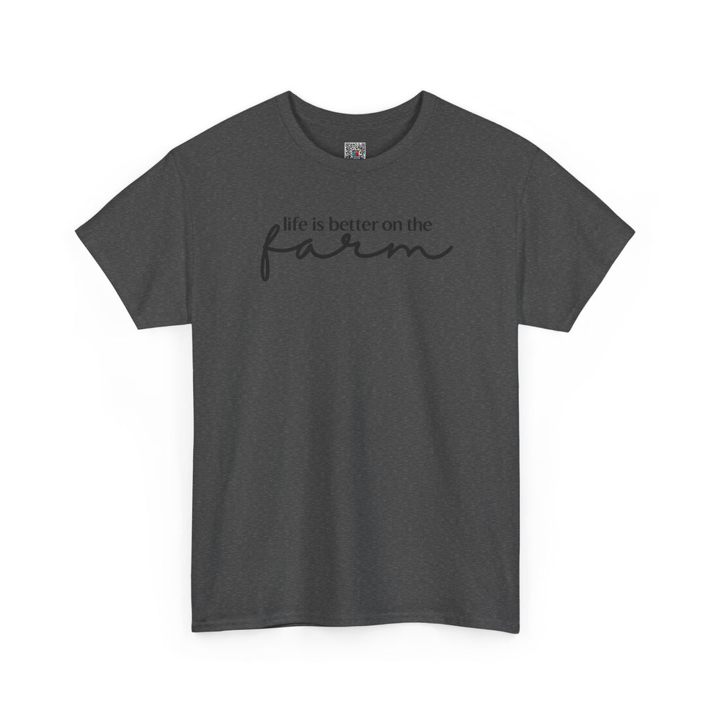 Life Is Better On The Farm T-Shirt | Rustic Country Graphic Tee | Cr8tive Designs