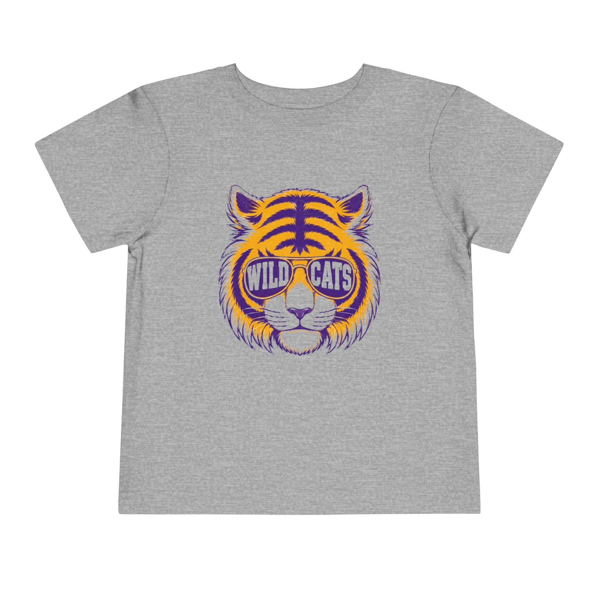 "Wildcats" Sunglasses Tiger Toddler T-Shirt | School Mascot Apparel | Cr8tive Designs