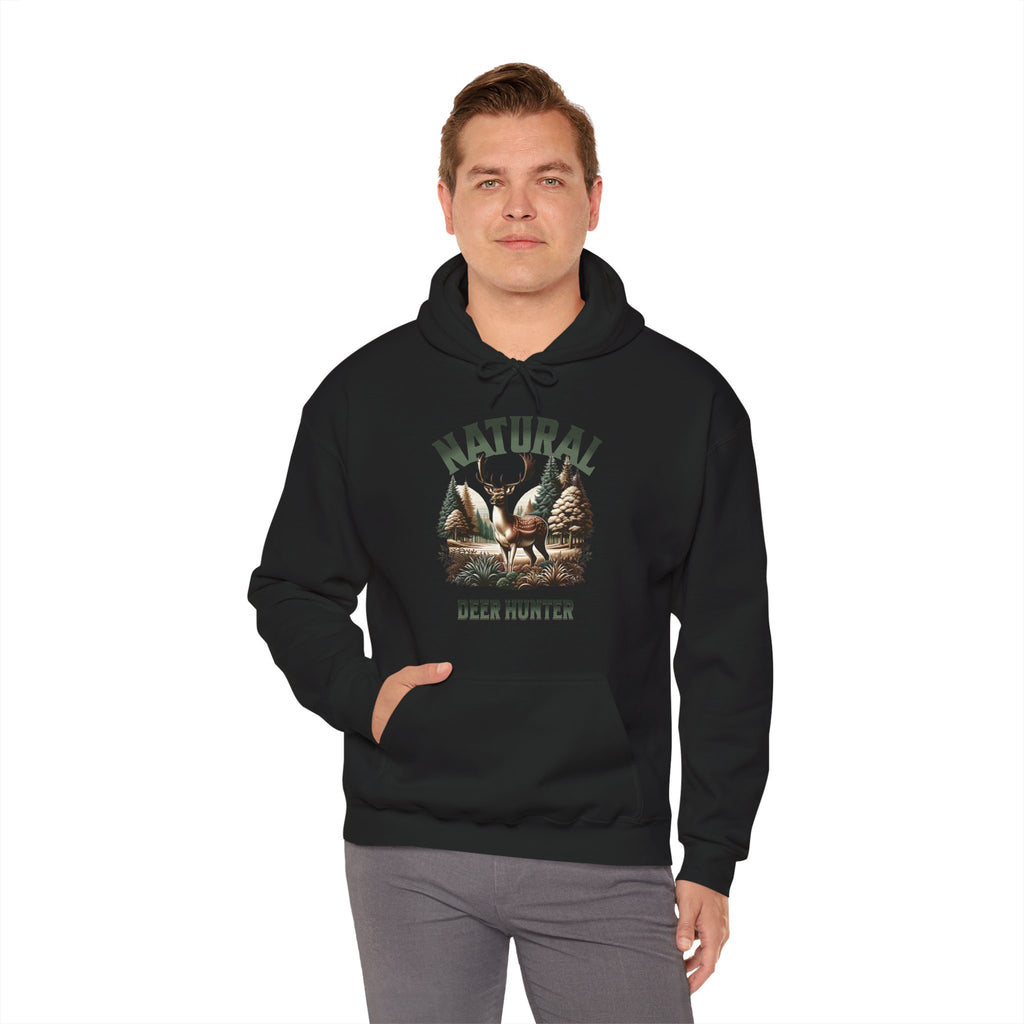 Natural Deer Hunter Hoodie | Woodland Wildlife & Hunting Design | Cr8tive Designs