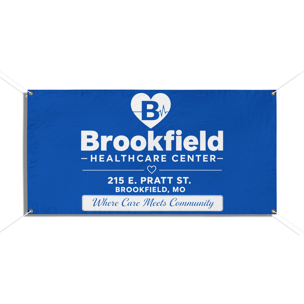 Custom Brookfield Health Care Center Vinyl Banner