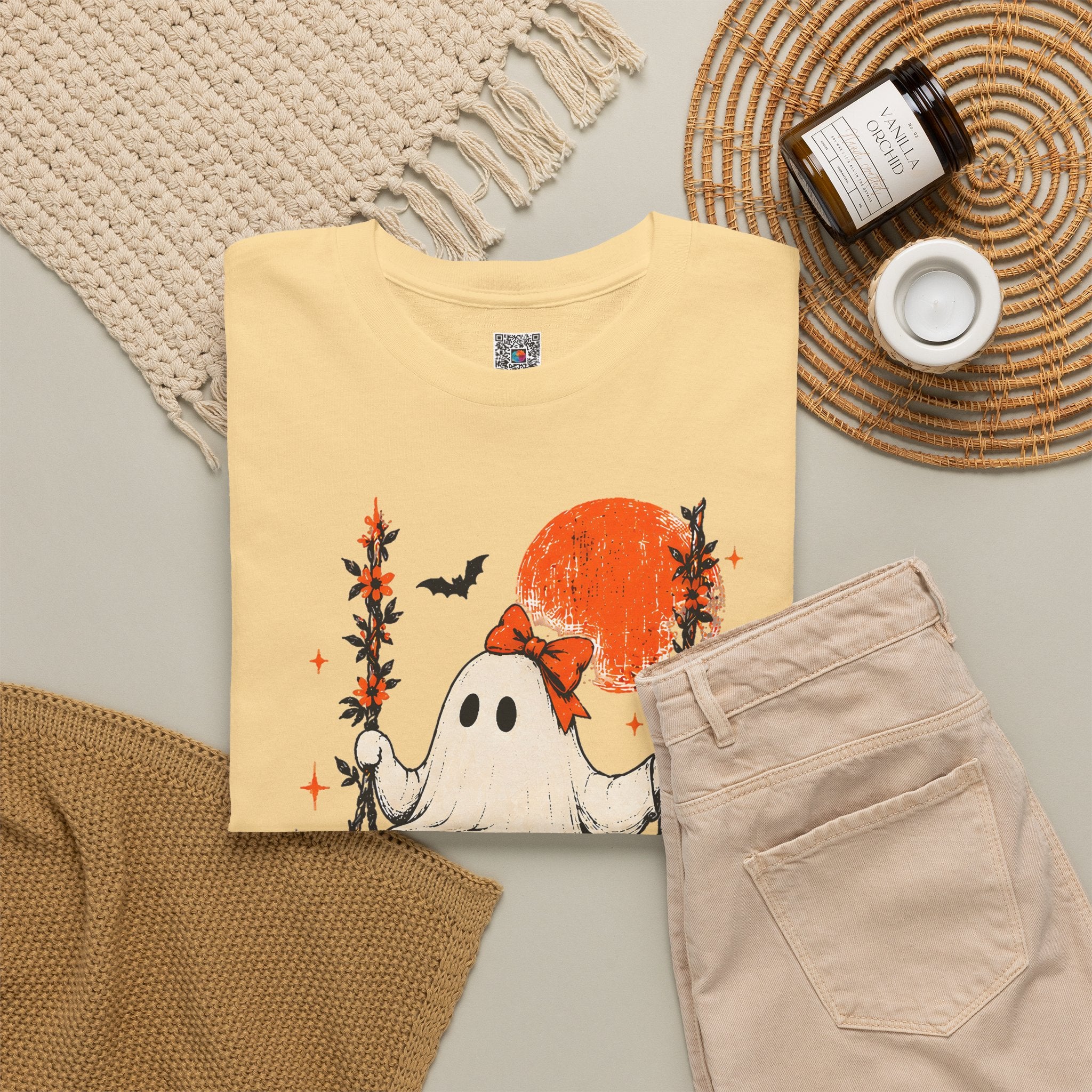 Vintage Ghost T-Shirt | Spooky Season Halloween Tee | Cr8tive Designs