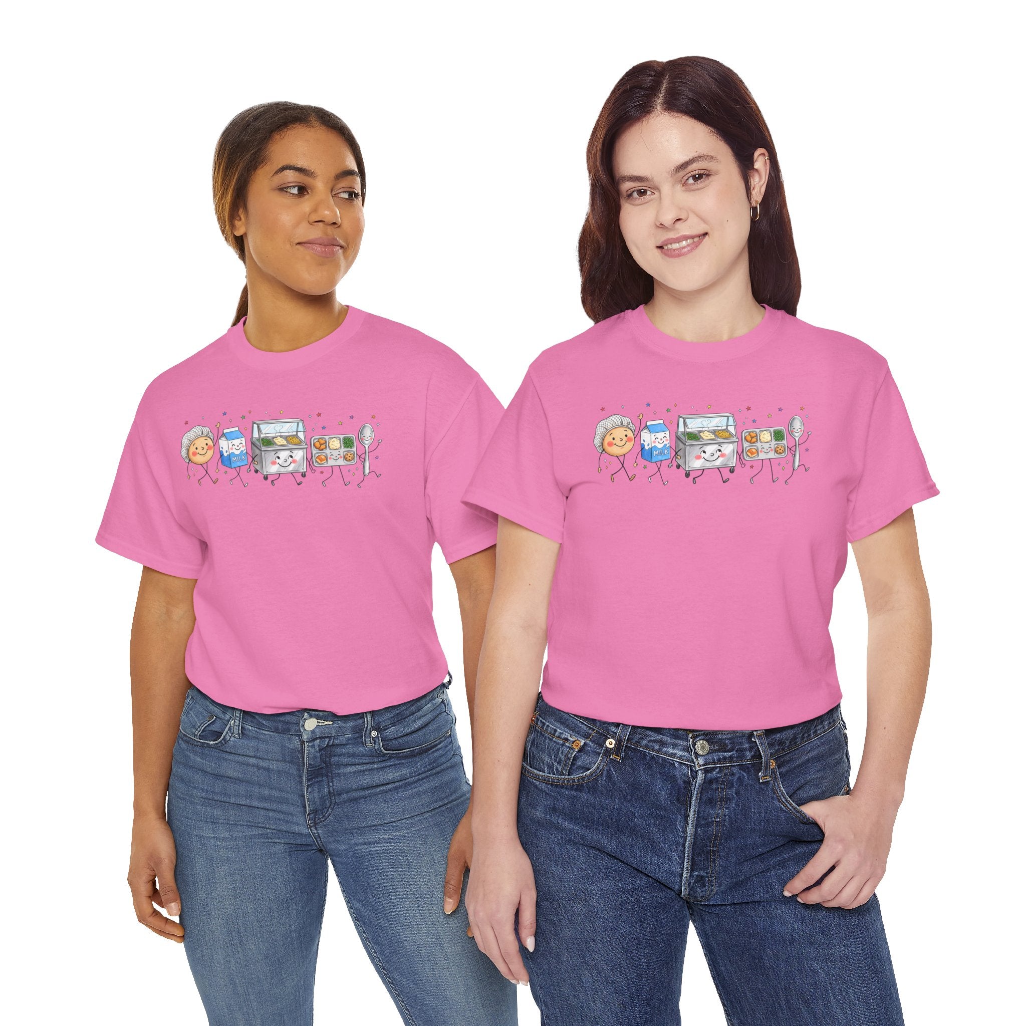 Lunch Crew Graphic Tee | Cute Foodie Character T-Shirt | Cr8tive Designs