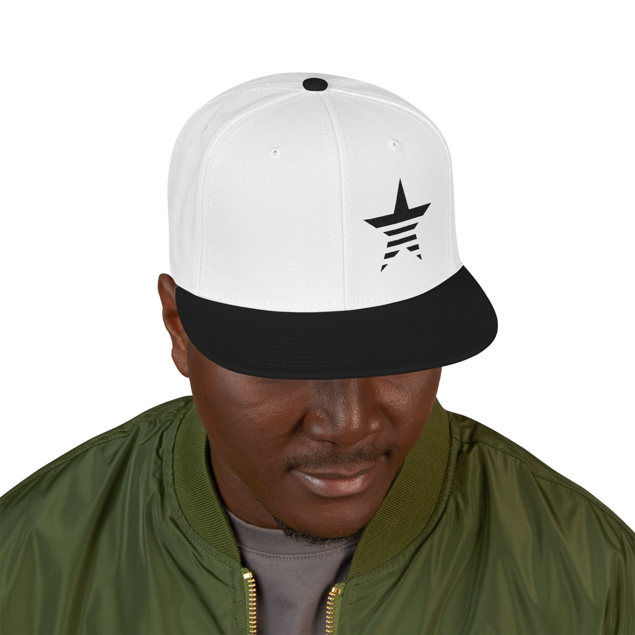 Star Embroidery Snapback Hat