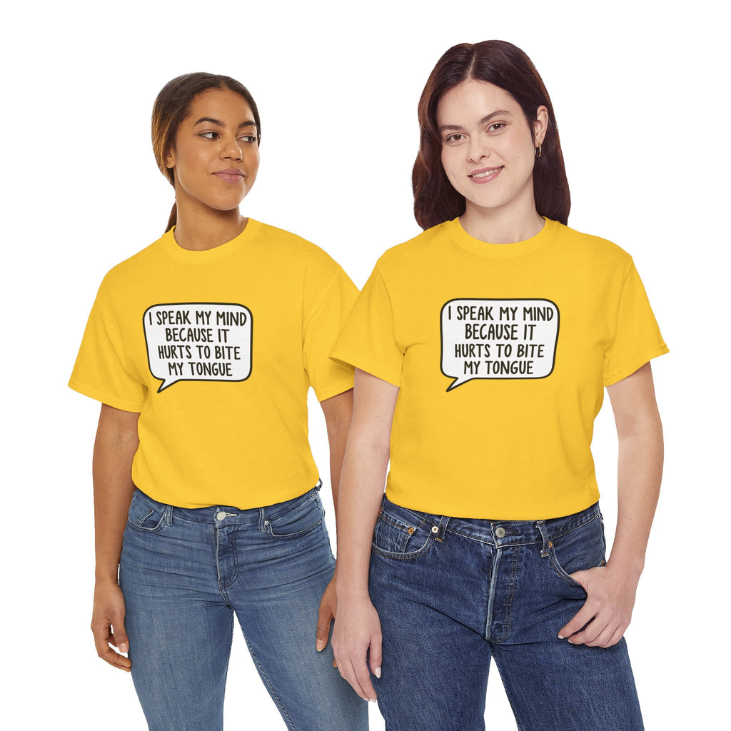 I Speak My Mind | Funny Sarcastic Speech Bubble Shirt | Cr8tive Designs