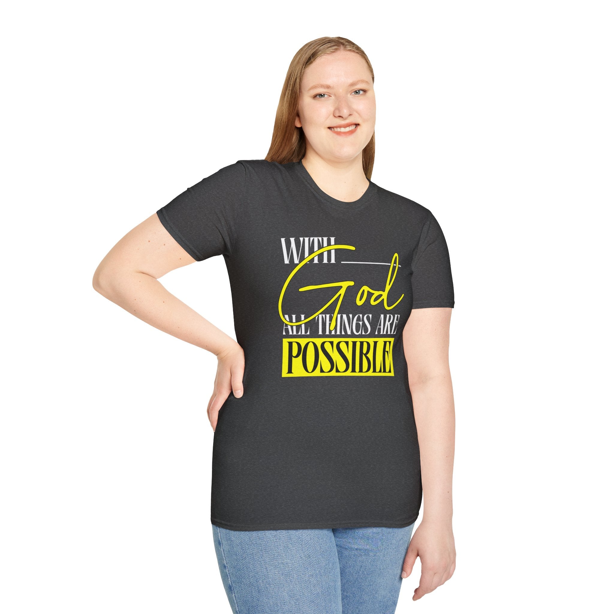 With God All Things Are Possible T-Shirt | Cr8tive Designs