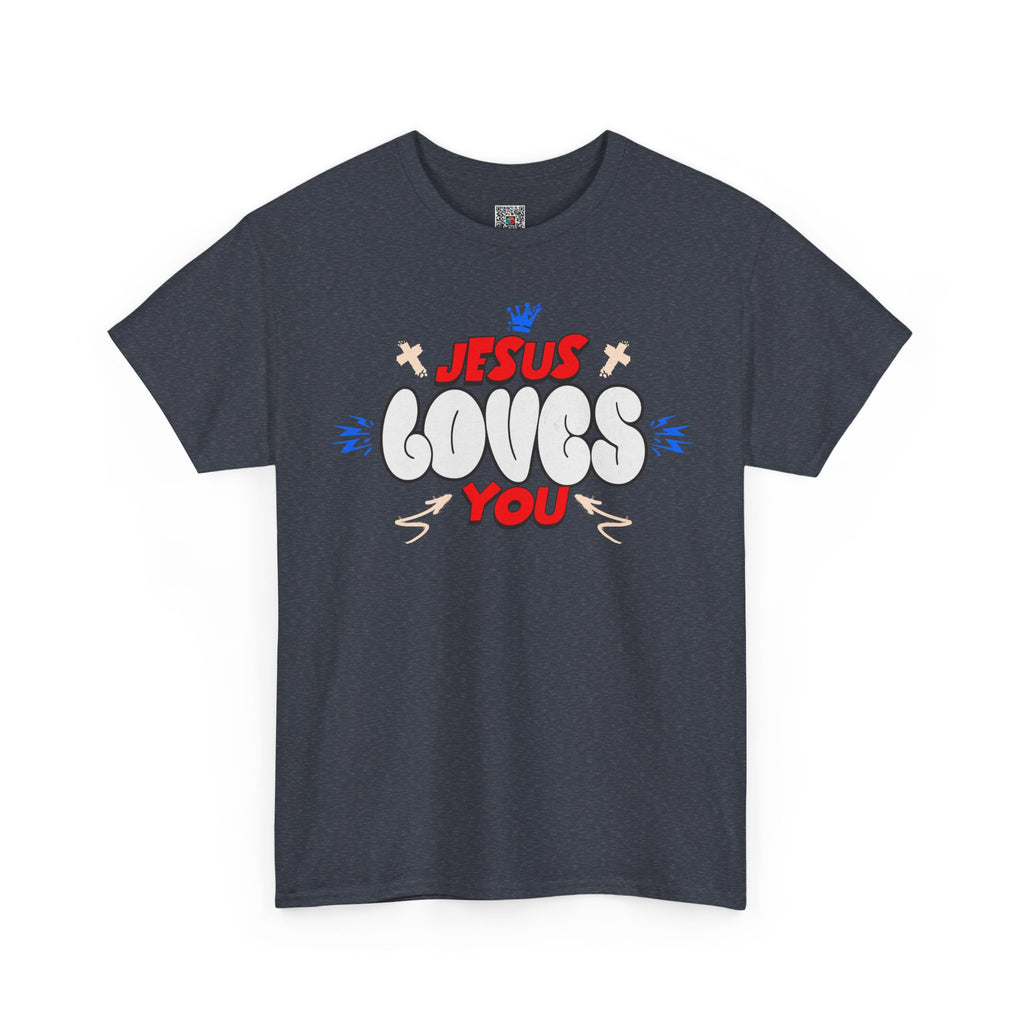 Jesus Loves You T-Shirt | Christian Faith Graphic Tee | Cr8tive Designs