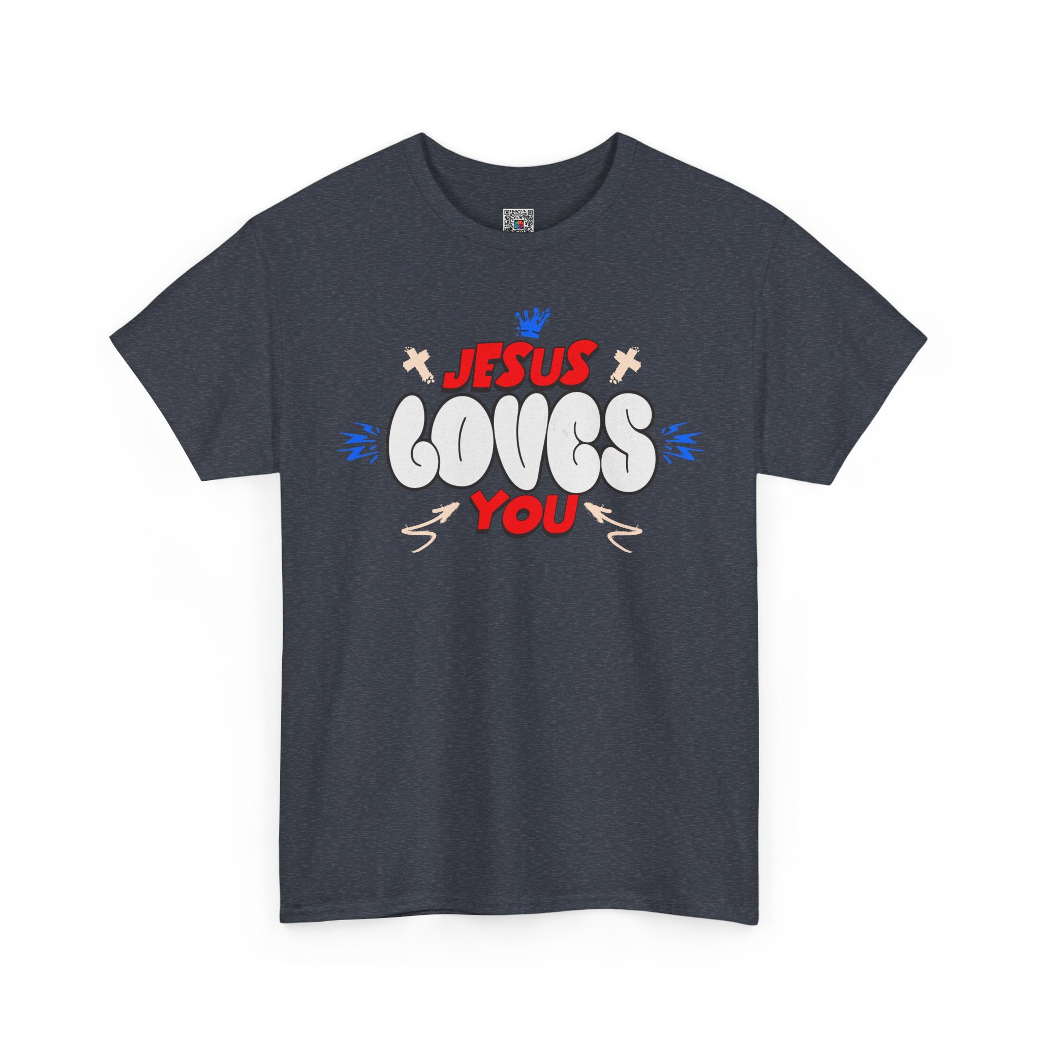 Jesus Loves You T-Shirt | Christian Faith Graphic Tee | Cr8tive Designs