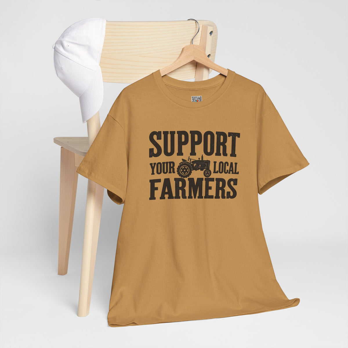 Support Your Local Farmers T-Shirt | Rustic Tractor Agriculture Graphic Tee | Cr8tive Designs