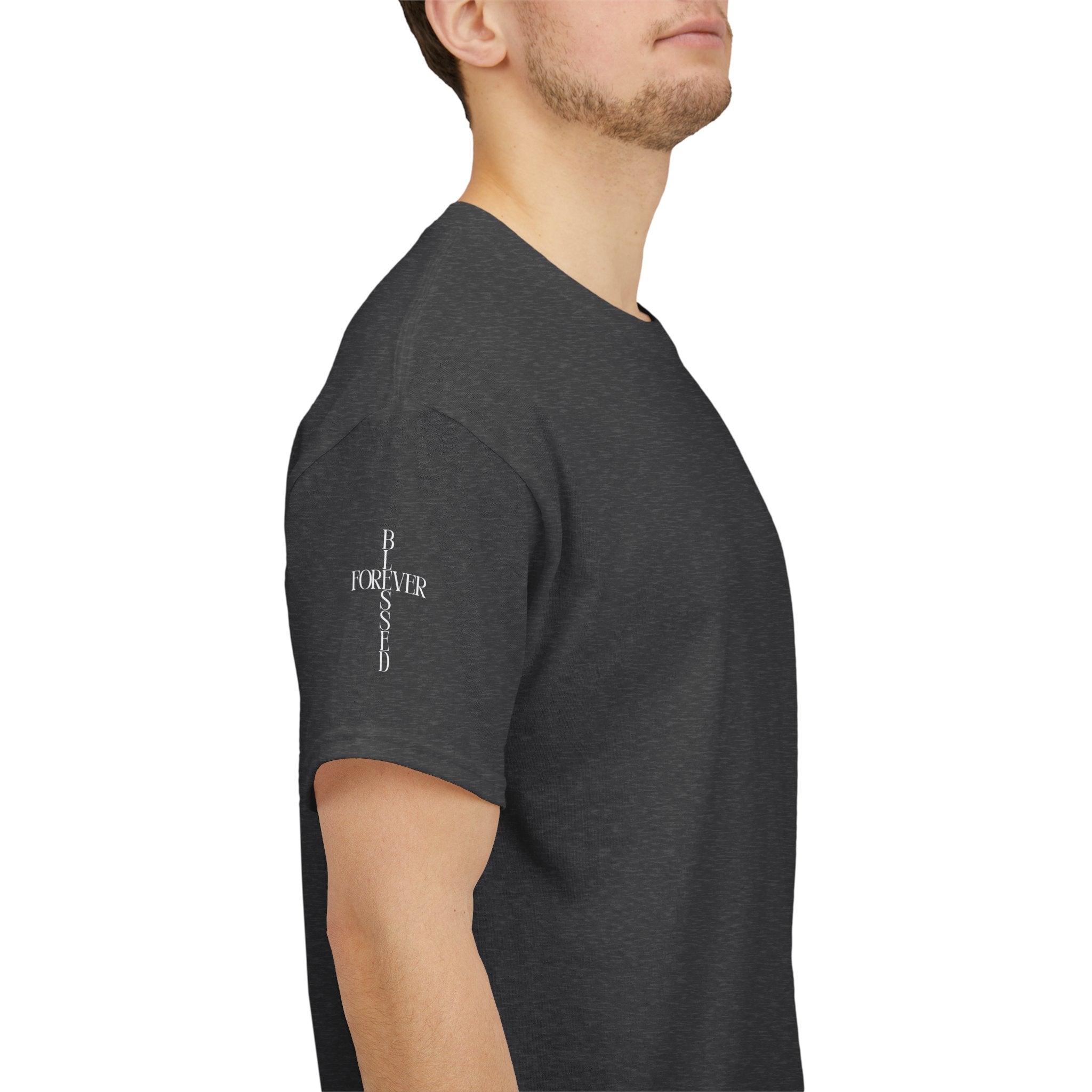 Chosen Vertical Script Tee – Christian 1 Peter 2:9 Faith Shirt