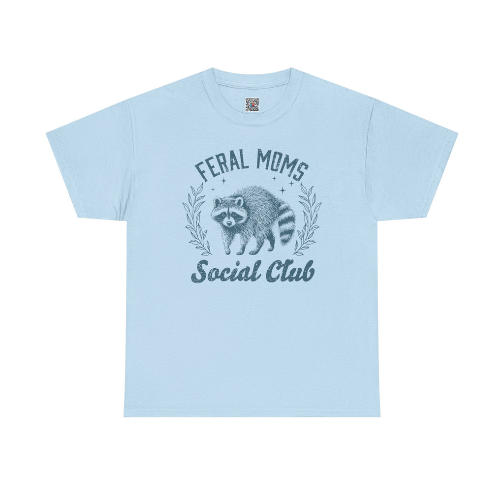 Feral Moms Club Graphic Tee – Trendy Funny Mom Shirt, Motherhood Humor Tee | Cr8tive Designs