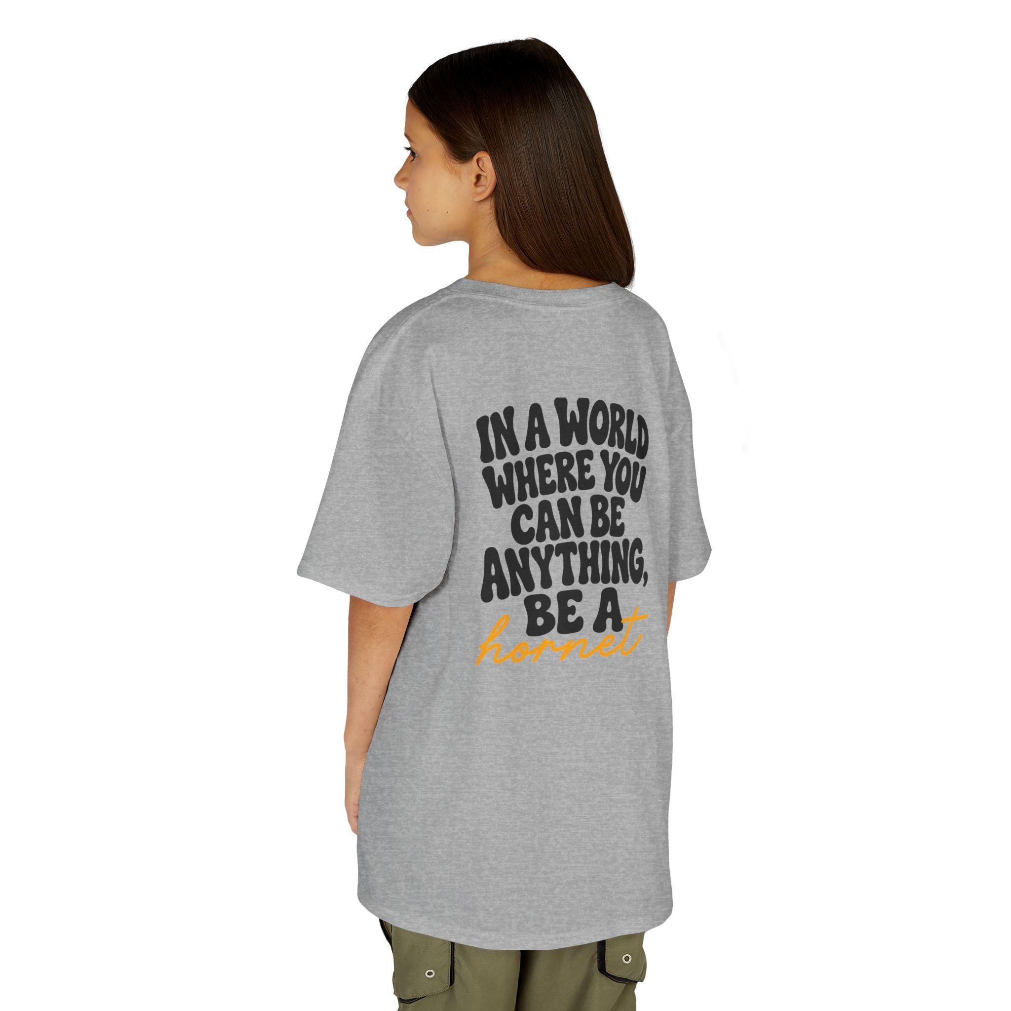 In a World Where You Can Be Anything Be a Hornet Youth T-Shirt | School Spirit Mascot Tee | Cr8tive Designs