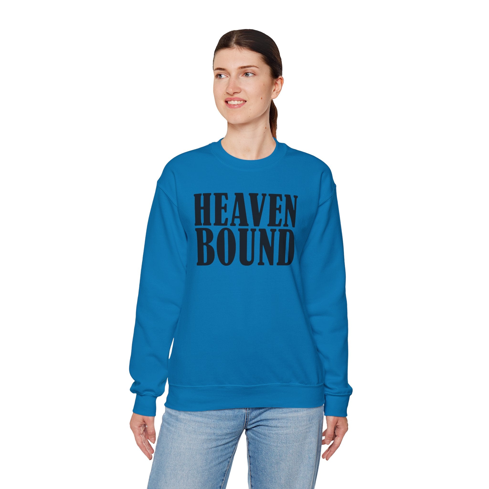 Heaven Bound Sweatshirt | Christian Faith Crewneck Pullover | Cr8tive Designs