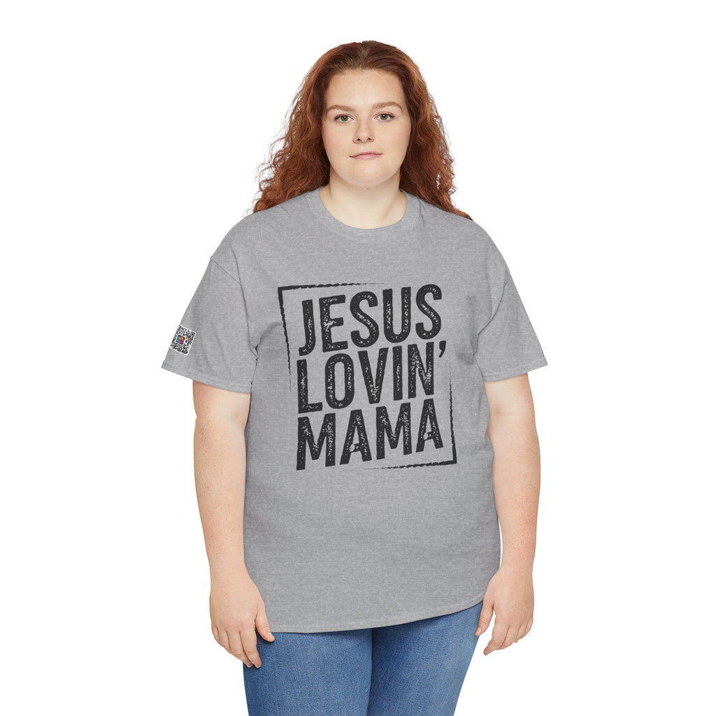 Jesus Lovin Mama Graphic Tee – Christian Mom Shirt, Faith-Based Mama Tee, Religious Gift | Cr8tive Designs
