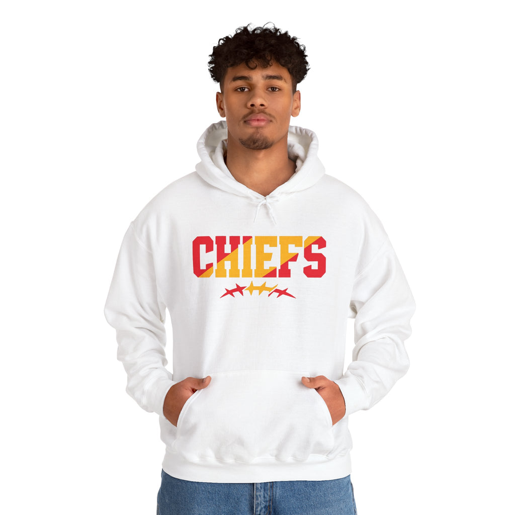 Chiefs Game Day Hoodie | Red & Gold Football Design | Cr8tive Designs
