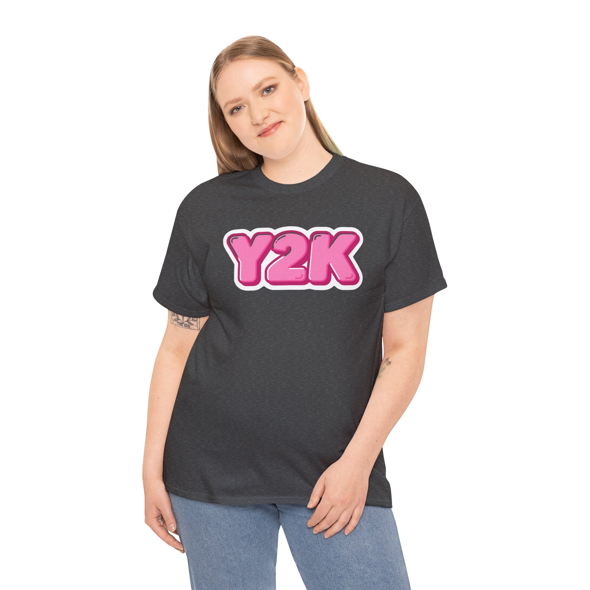 Y2K Pink Bubble Graphic T-Shirt