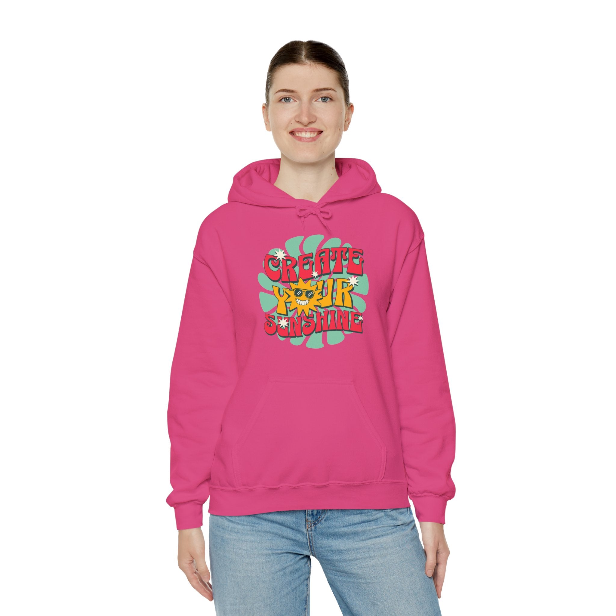 Create Your Sunshine | Colorful Retro-Inspired Hoodie | Cr8tive Designs