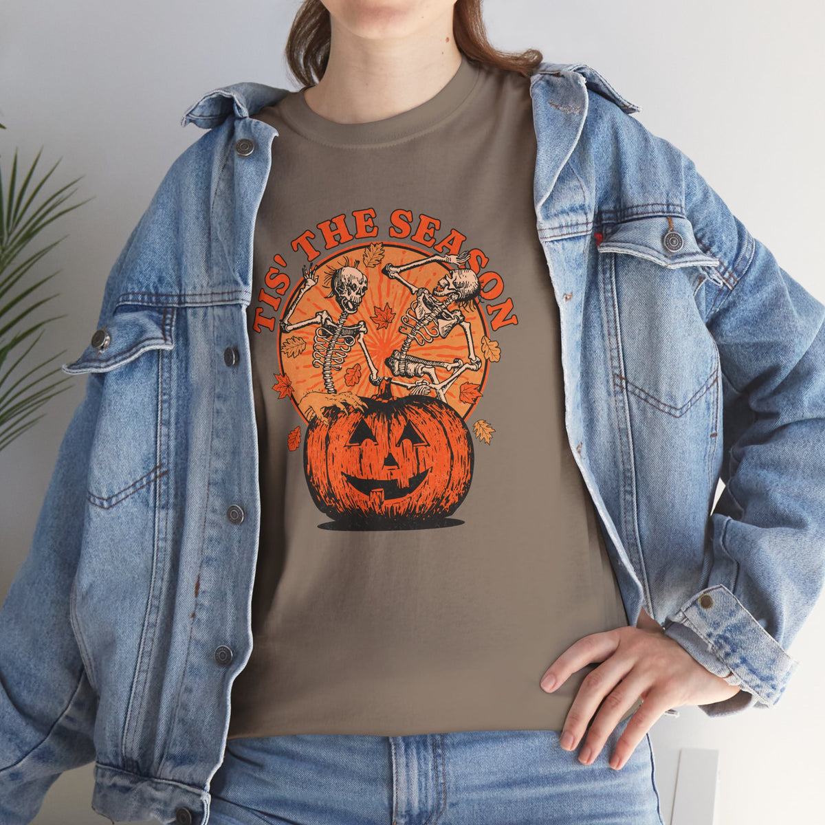 Tis The Season Dancing Skeletons Tee | Vintage Spooky Graphic T-Shirt | Cr8tive Designs