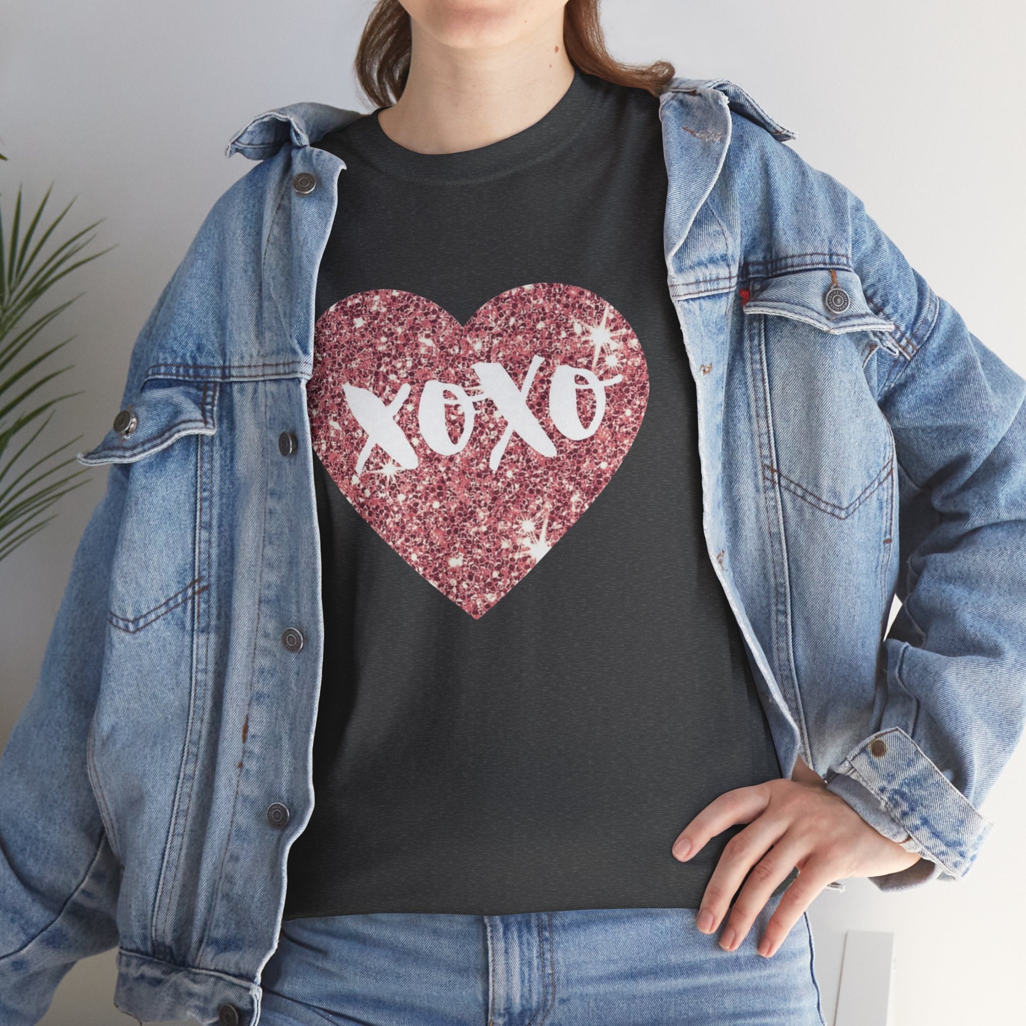 XOXO Glitter Heart Tee