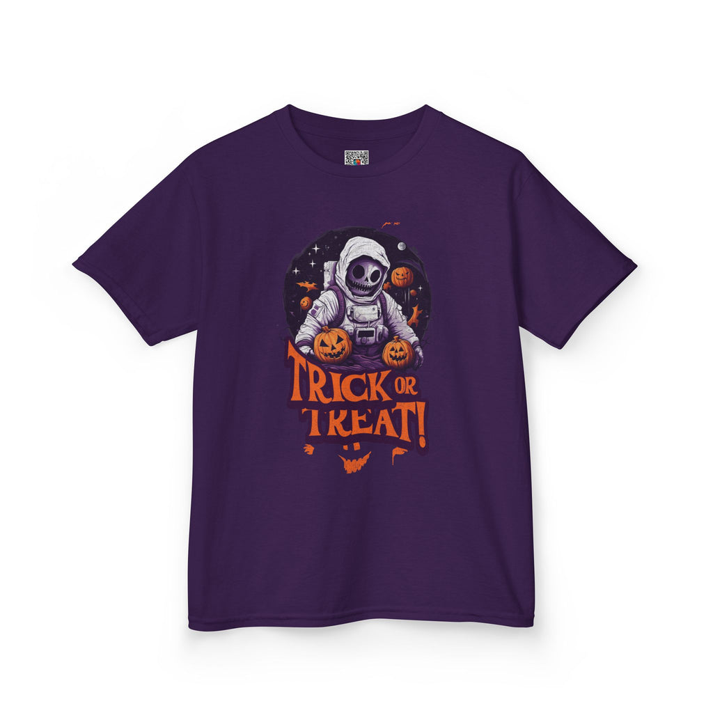 Kids Halloween 'Trick or Treat' Astronaut T‑Shirt | Cr8tive Designs
