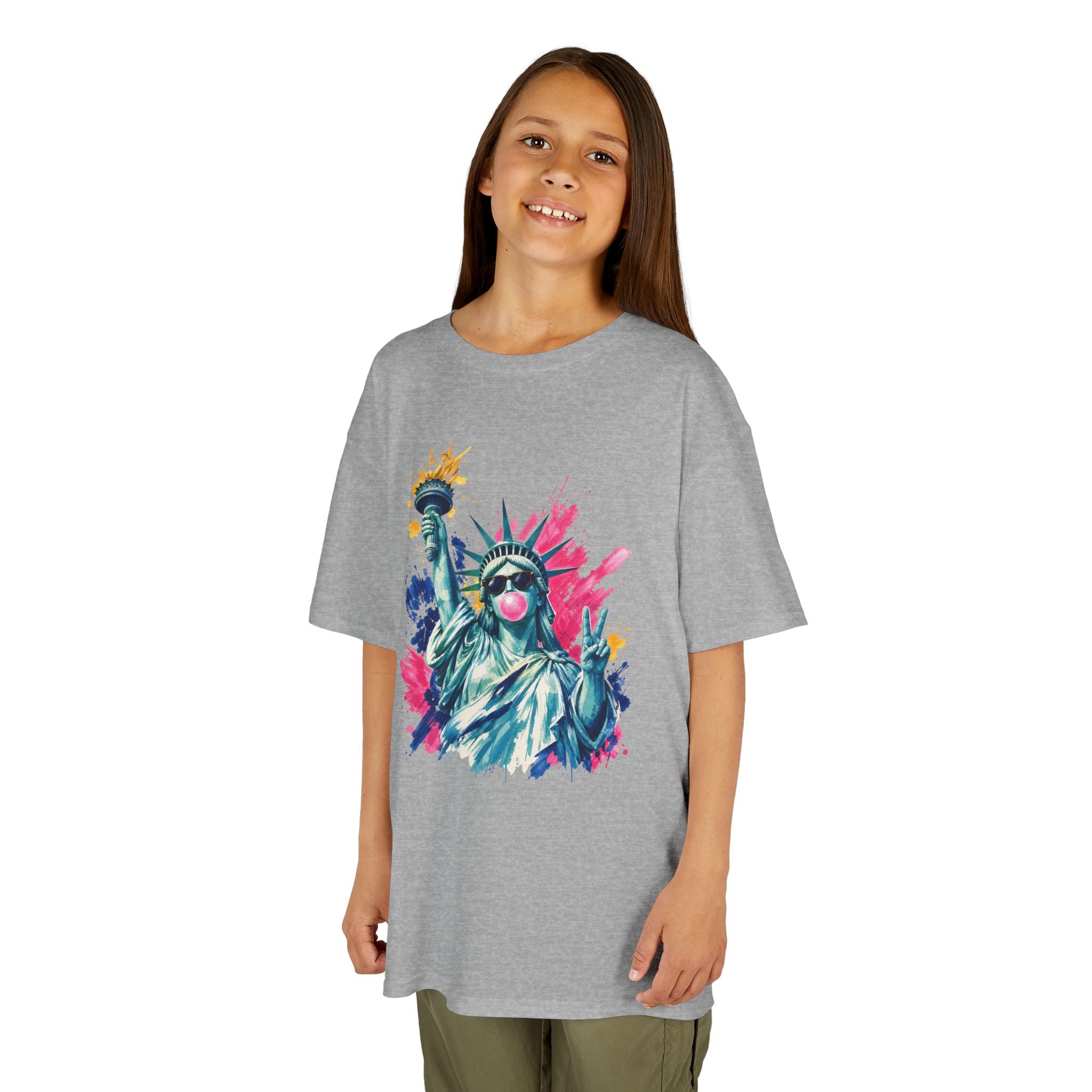 Kids Patriotic Liberty Tee | Statue of Liberty Graphic Design | Cr8tive Designs