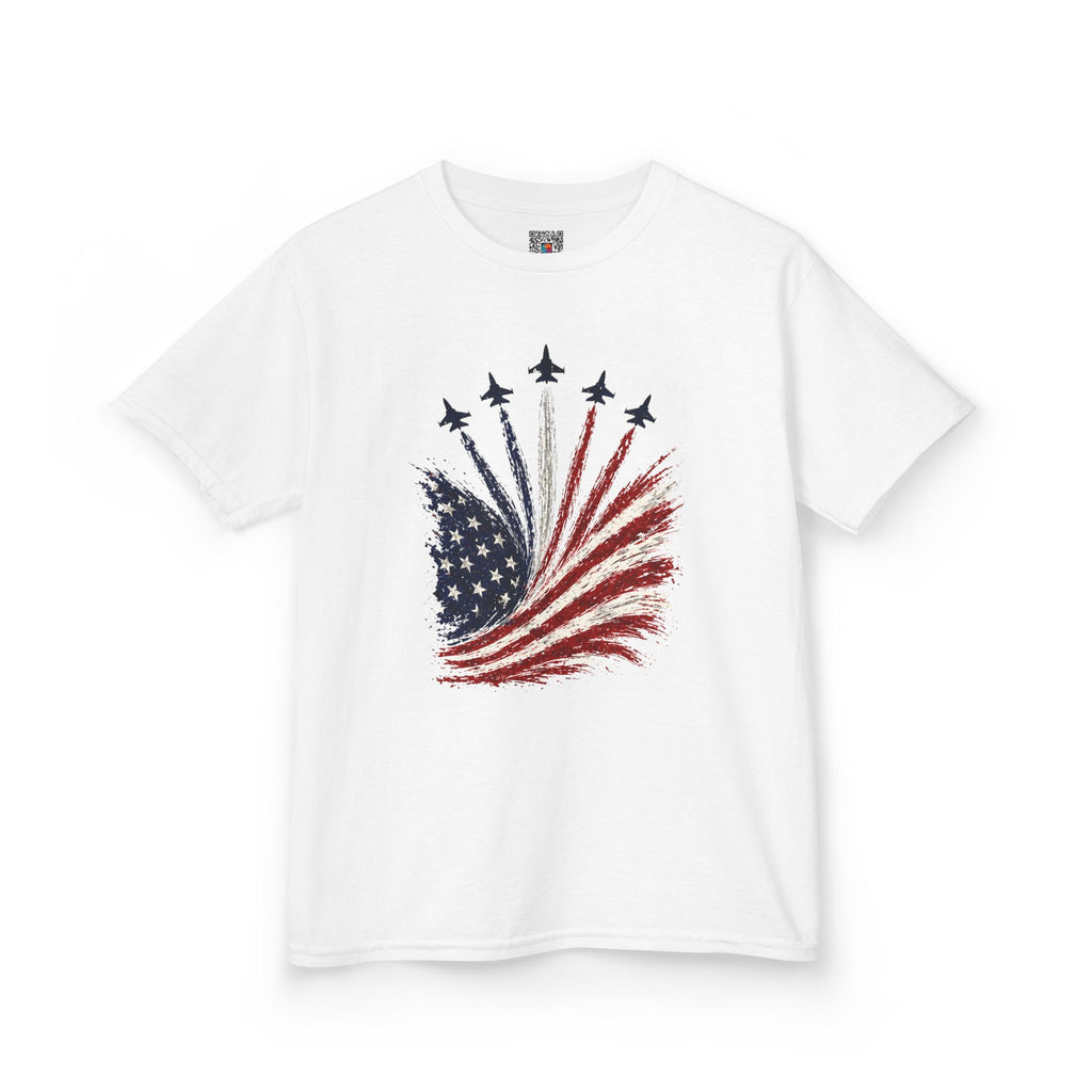 Kids American Flag Tee | Patriotic Stars and Stripes Design | Cr8tive Designs