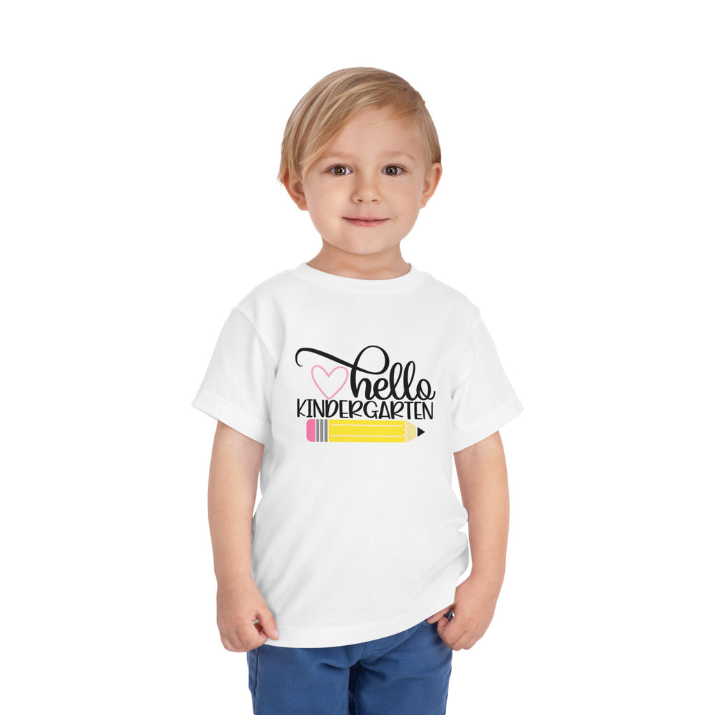 Hello Kindergarten Pencil Youth Tee | First Day of School T-Shirt | Cr8tive Designs
