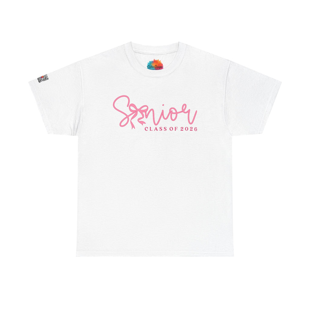 Senior 2026 Pink Script T-Shirt | Cute Graduation T-Shirt | Aesthetic Senior Shirt | Unisex Fit | Cr8tive Designs
