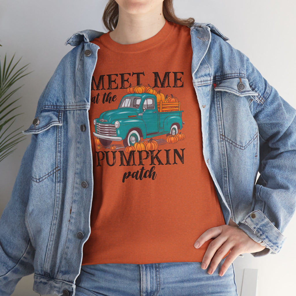 Meet Me at the Pumpkin Patch Tee | Rustic Farm Truck Graphic T-Shirt | Cr8tive Designs