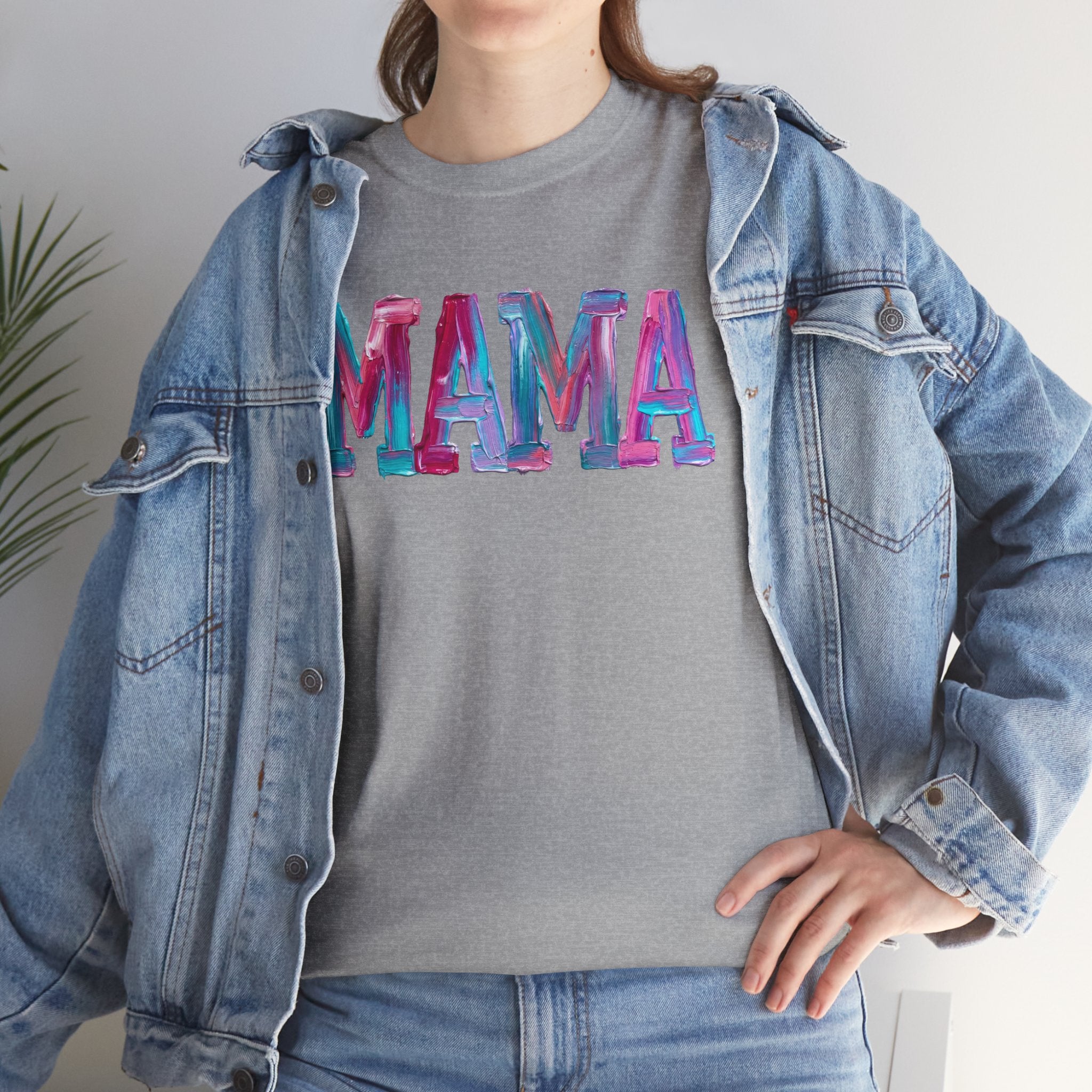 MAMA Bright Splash T-Shirt| Colorful Graphic Shirt | Cr8tive Designs