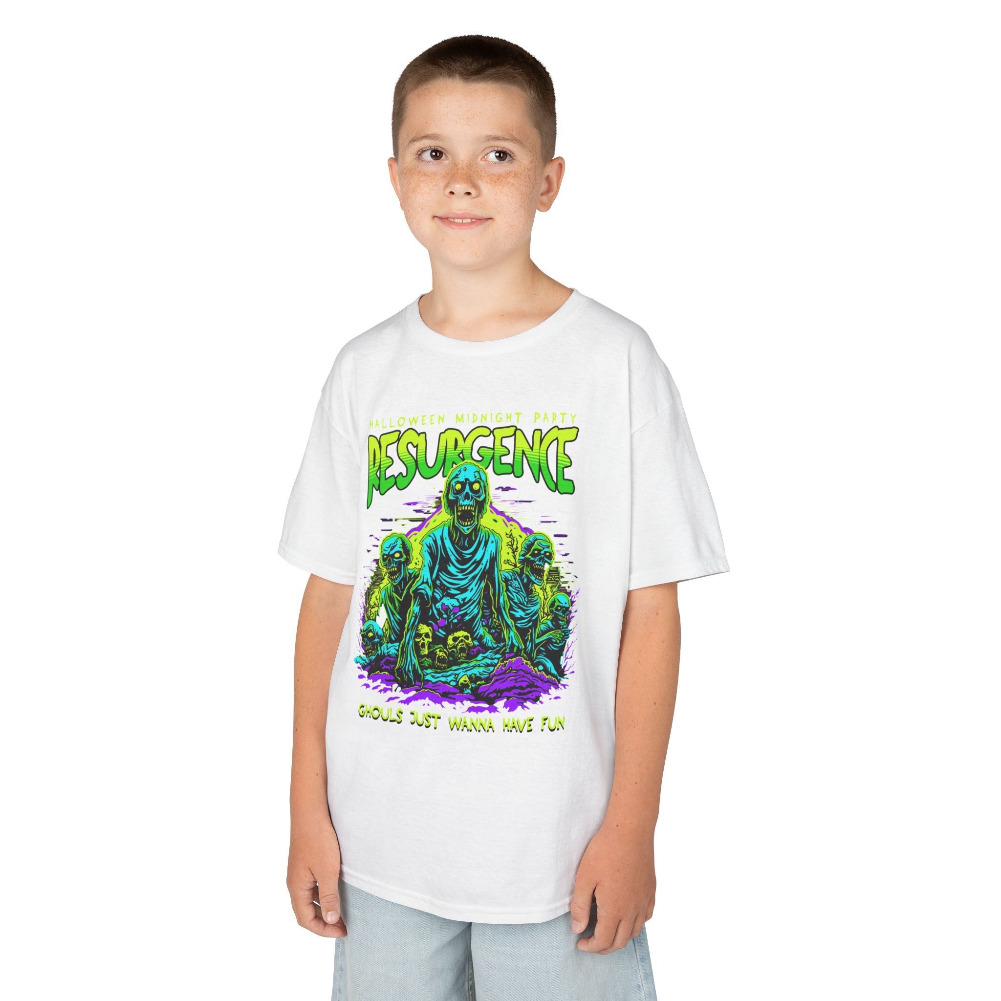 Kids Tee | Neon Zombie "Resurgence" Graphic Shirt | Cr8tive Designs