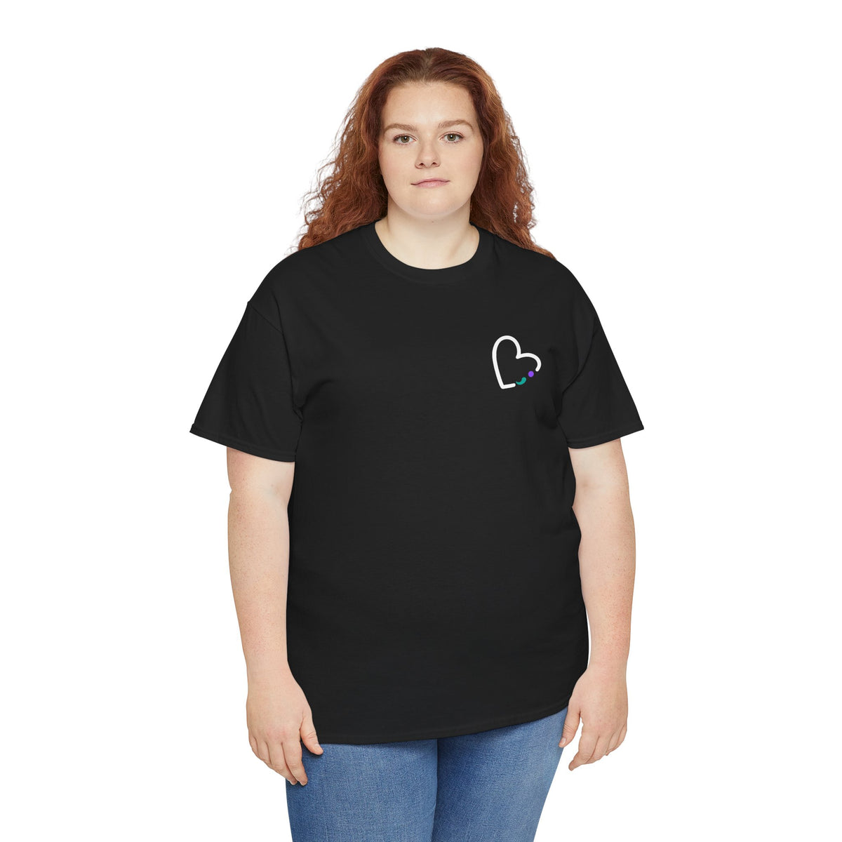 STAY The World Needs You T-Shirt | Semicolon Ribbon Mental Health Graphic Tee | Cr8tive Designs