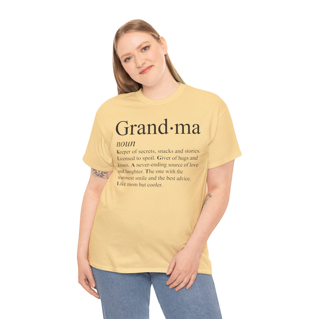 Grandma Definition Shirt – Sweet & Sentimental Gift for Grandma, Cozy Graphic Tee | Cr8tive Designs