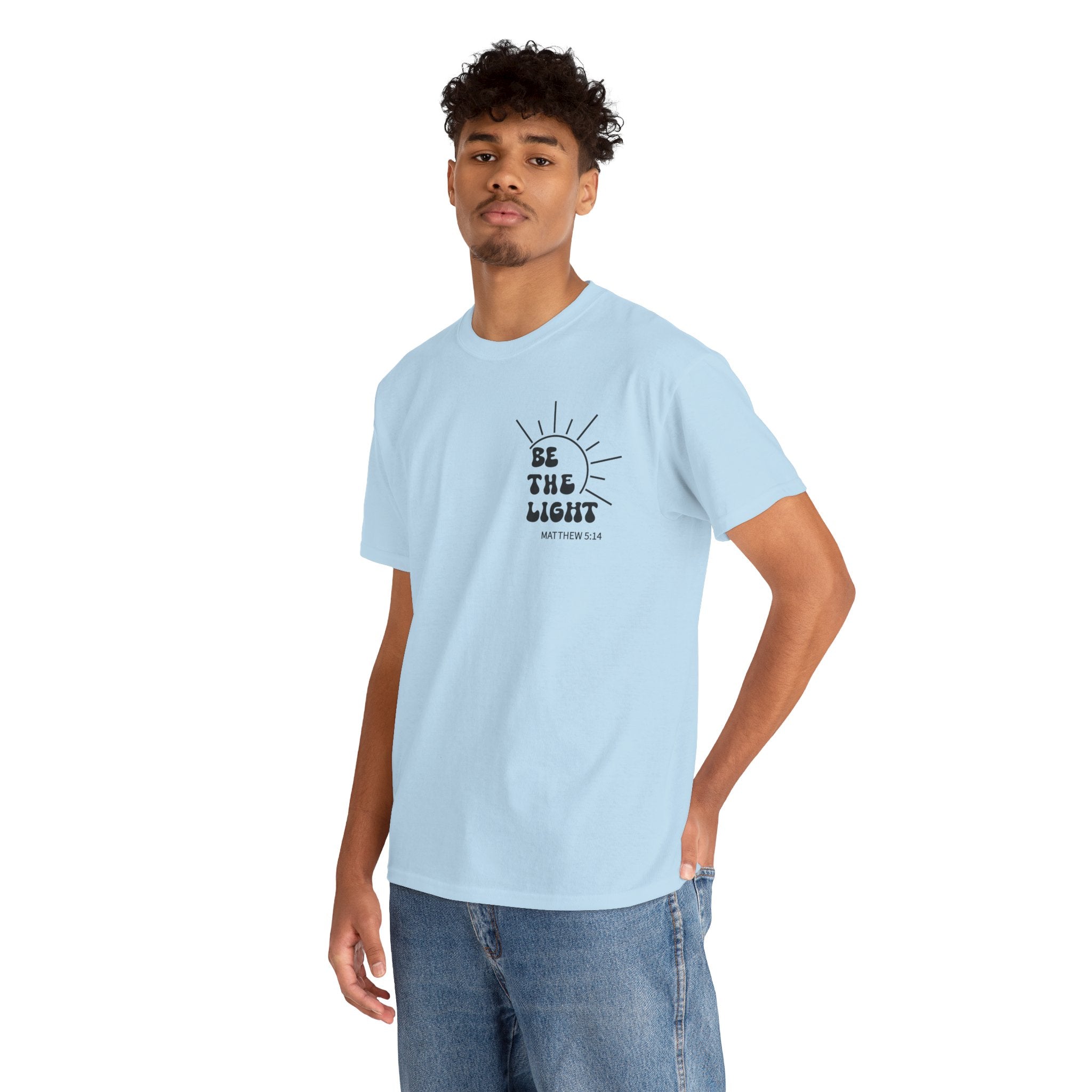 Be The Light Tee — Christian Inspirational T‑Shirt/Cr8tive Designs