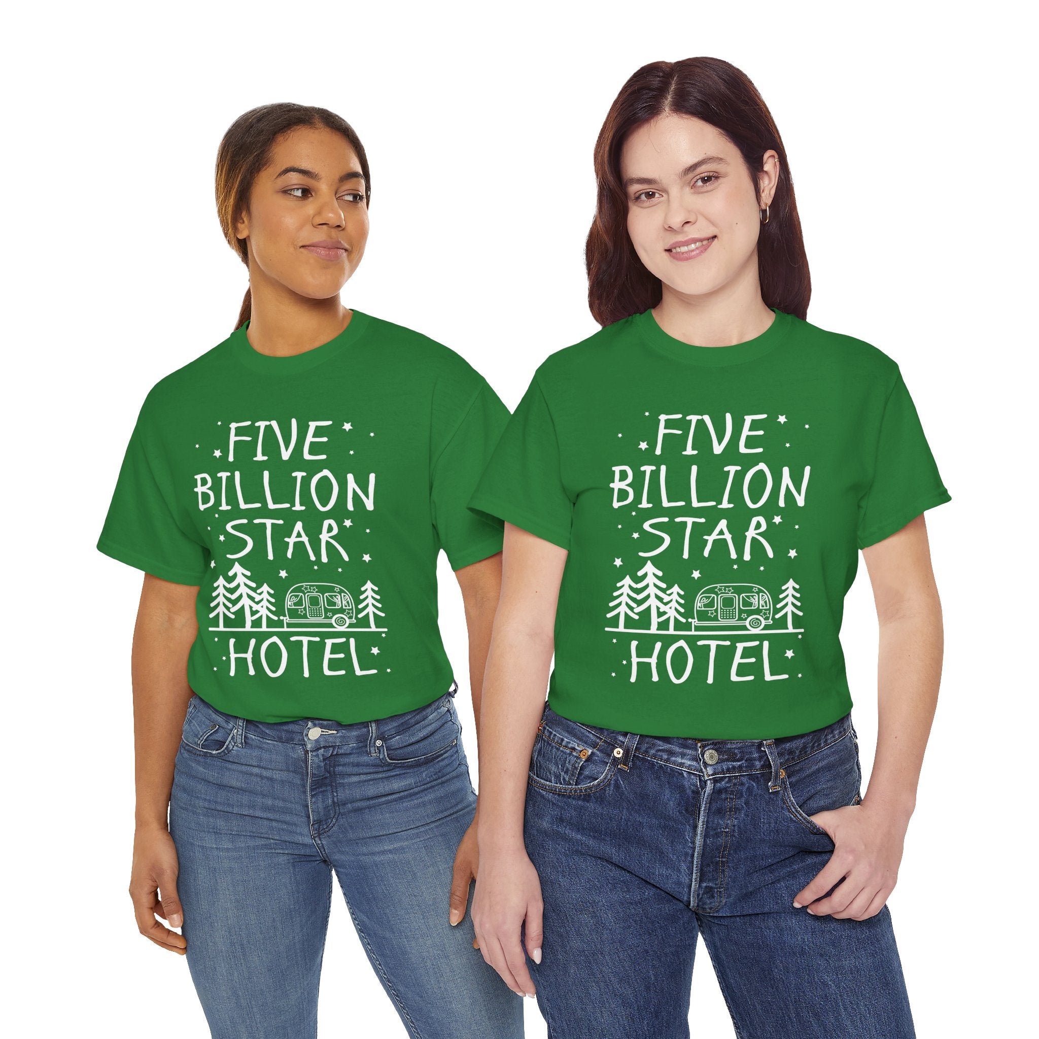 Five Billion Star Hotel | Camping Night Graphic Tee | Cr8tive Designs