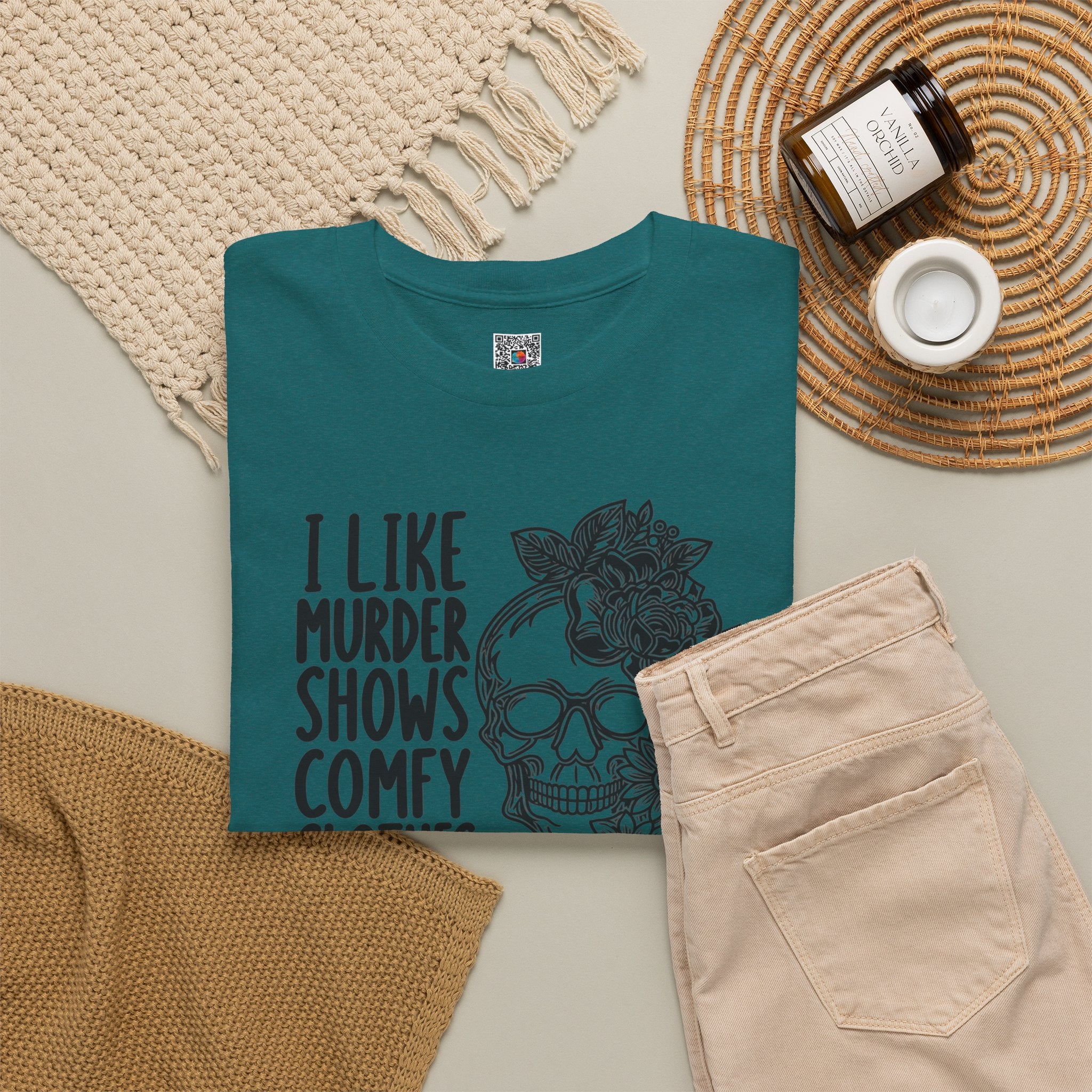 I Like Murder Shows Comfy Clothes And Maybe 3 People T-Shirt | Funny True Crime Graphic Tee | Cr8tive Designs