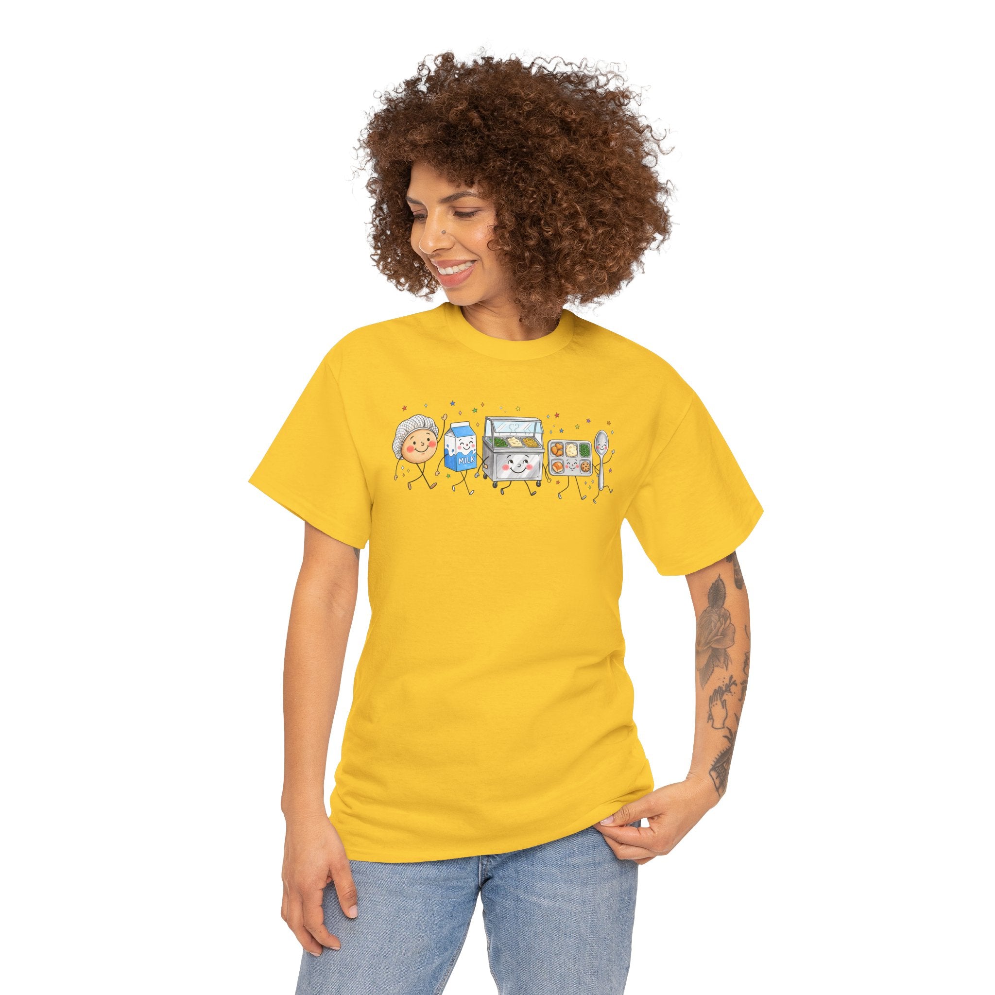 Lunch Crew Graphic Tee | Cute Foodie Character T-Shirt | Cr8tive Designs