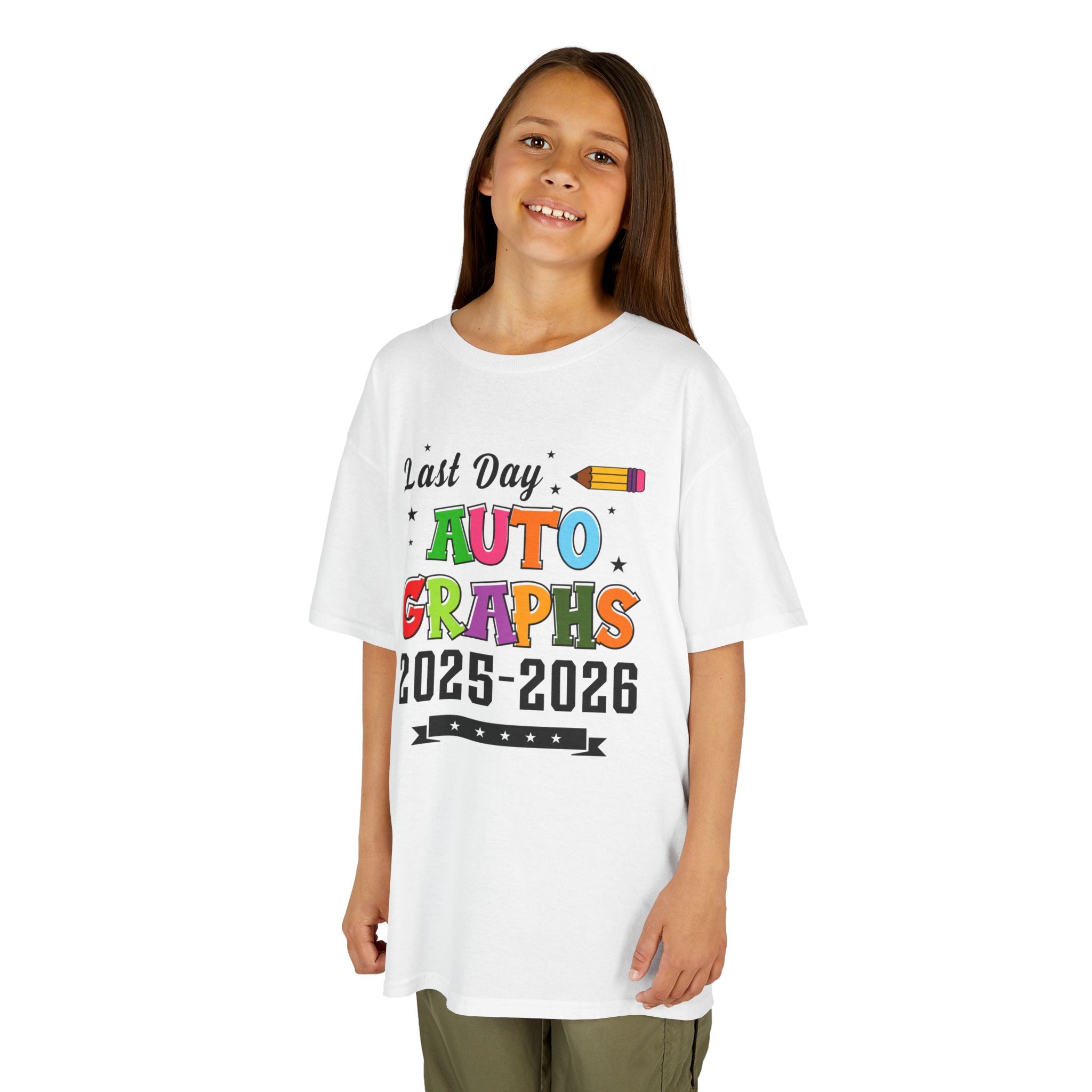 LAST DAY AUTOGRAPHS 2025-2026 T-SHIRT | KIDS SCHOOL SIGNATURE SHIRT | LAST DAY OF SCHOOL SHIRT | CR8TIVE DESIGNS