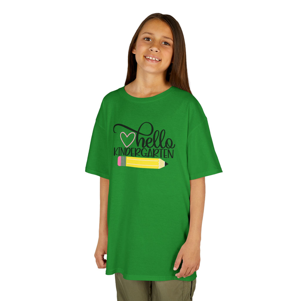 Hello Kindergarten Youth Tee | First Day of School Pencil T-Shirt | Cr8tive Designs