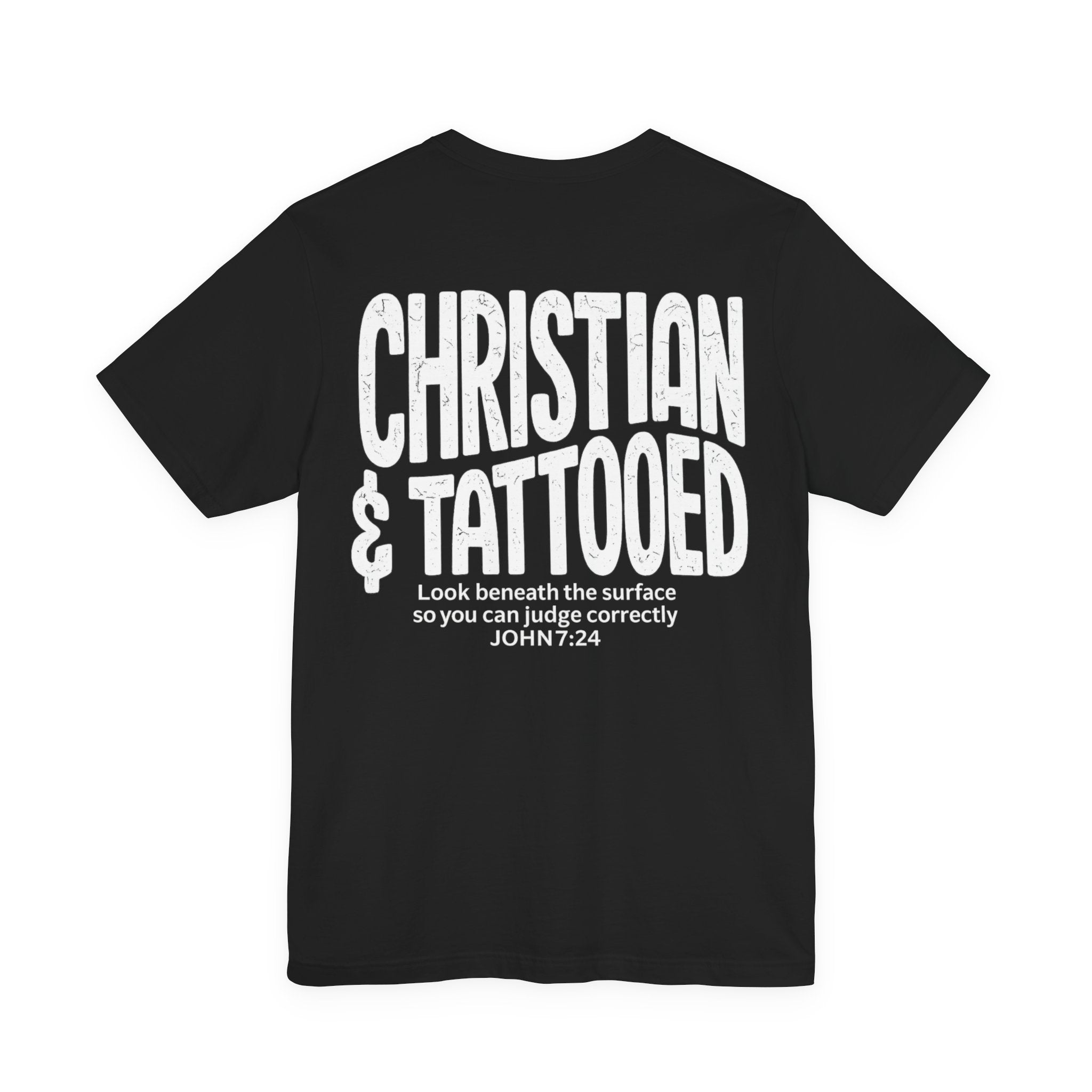 Christian & Tattooed Custom Shirt | Faith-Inspired Front & Back Design | Cr8tive Designs