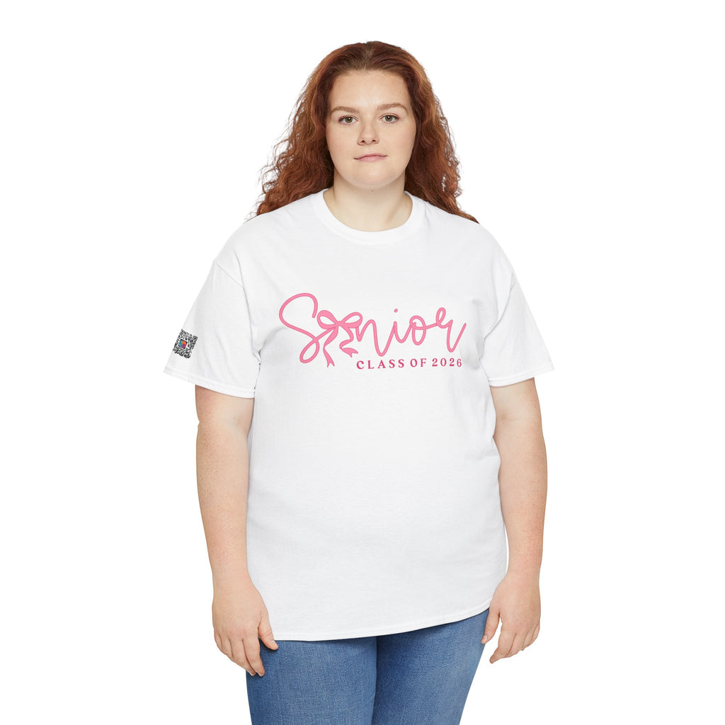 Senior 2026 Pink Script T-Shirt | Cute Graduation T-Shirt | Aesthetic Senior Shirt | Unisex Fit | Cr8tive Designs
