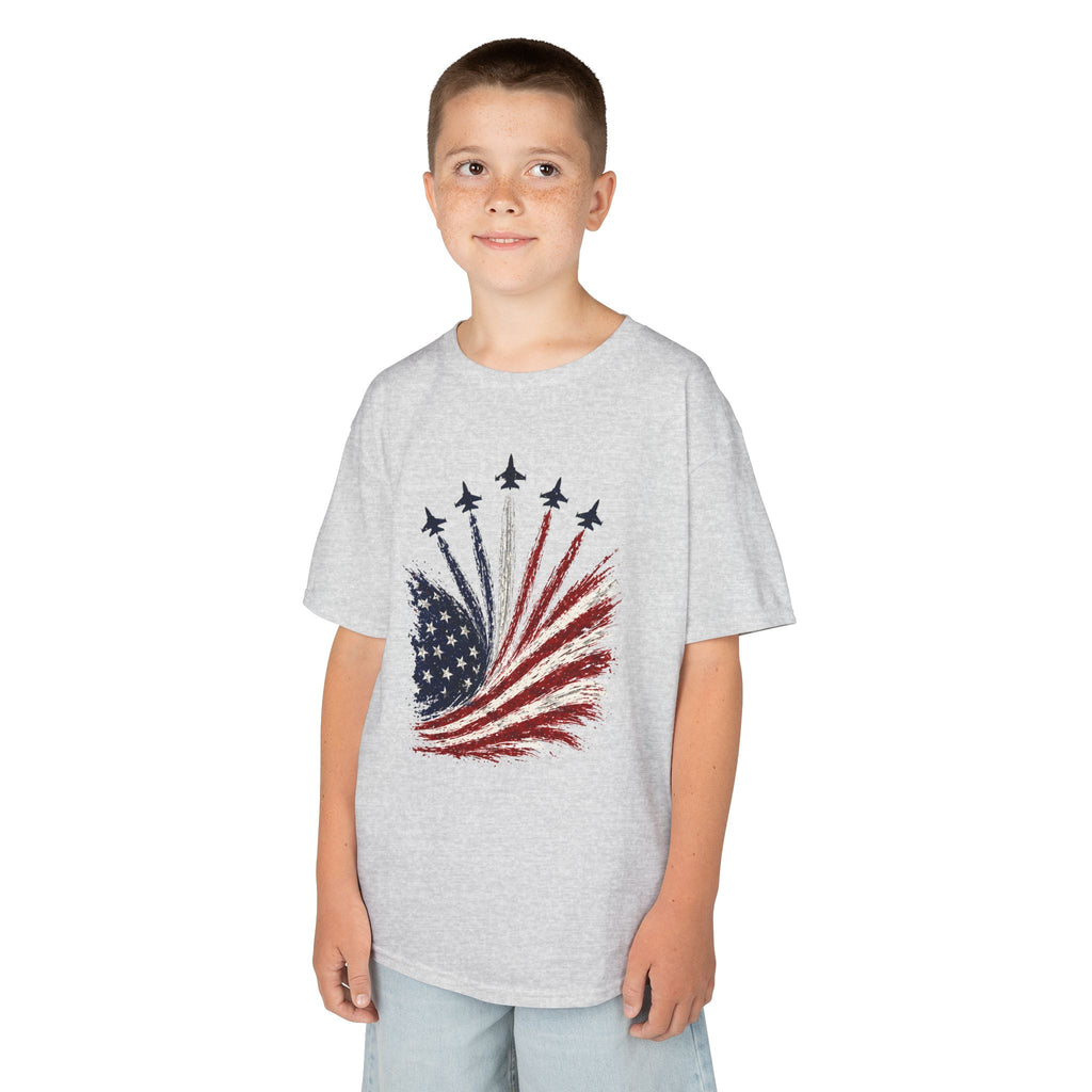 Kids American Flag Tee | Patriotic Stars and Stripes Design | Cr8tive Designs