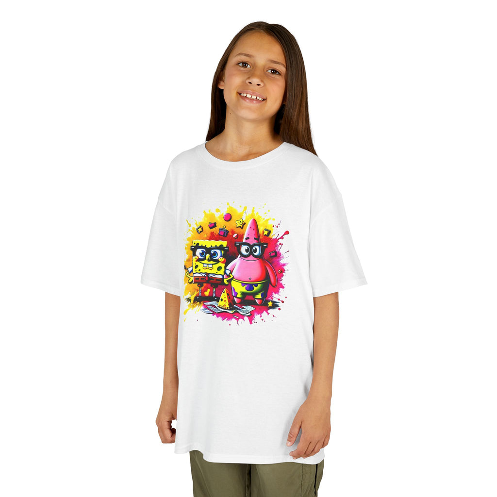 Underwater Besties Graffiti Youth Tee | Colorful Cartoon Graphic T-Shirt | Cr8tive Designs