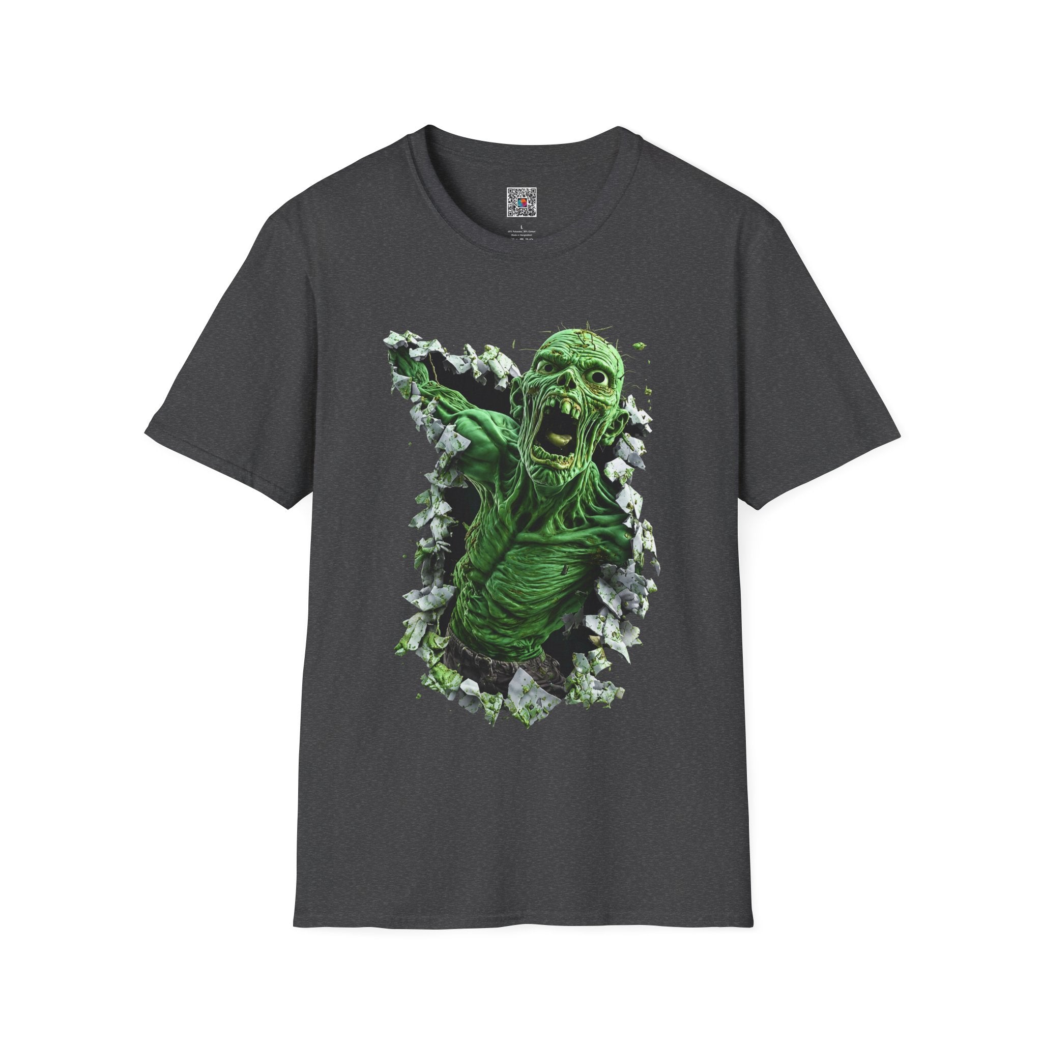 Zombie Breakout T-Shirt | Green Screaming Undead Horror Tee | Cr8tive Designs